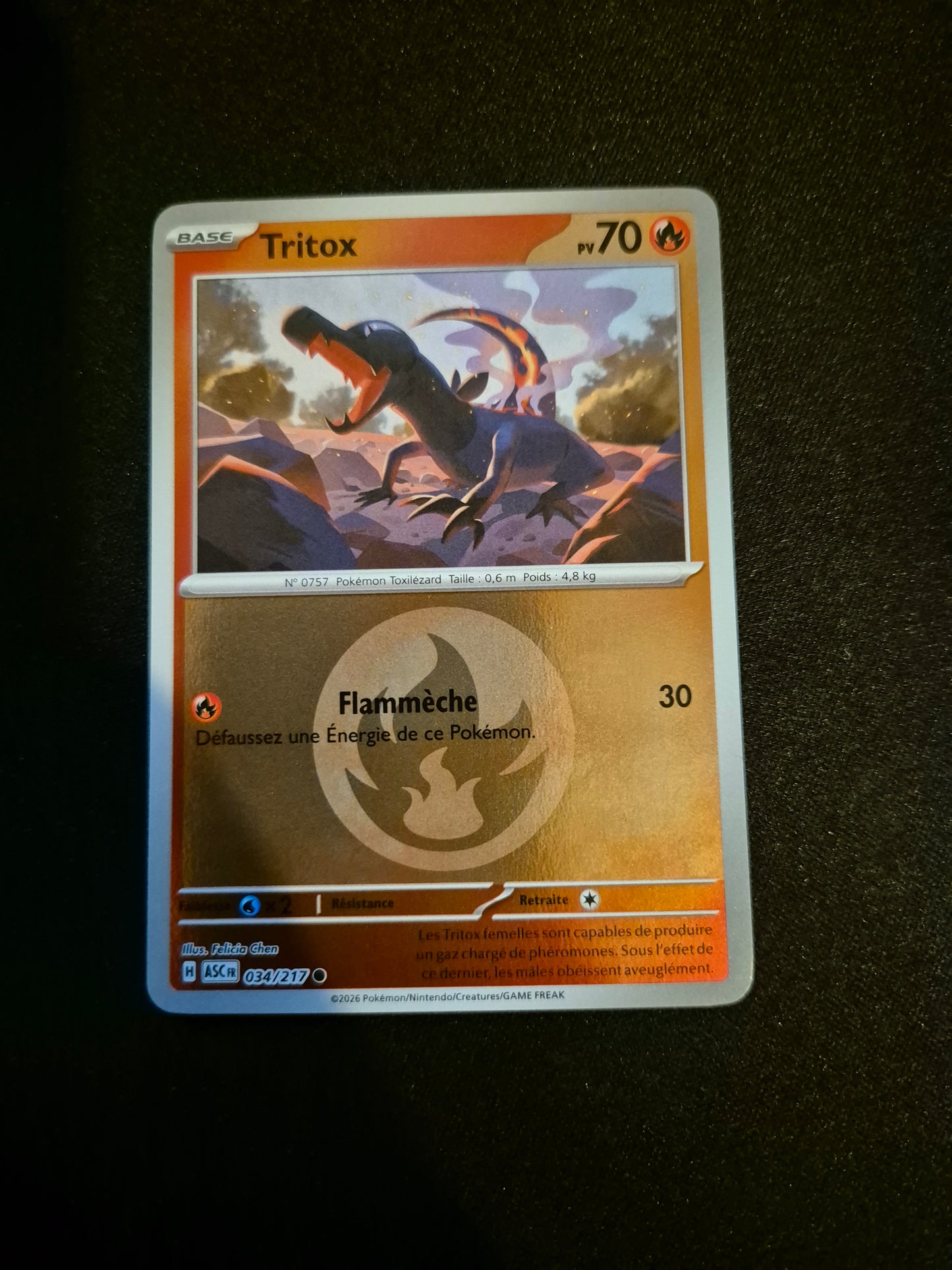 Carte Pokémon Tritox Reverse Energie 034/217 ME2.5 Héros Transcendants