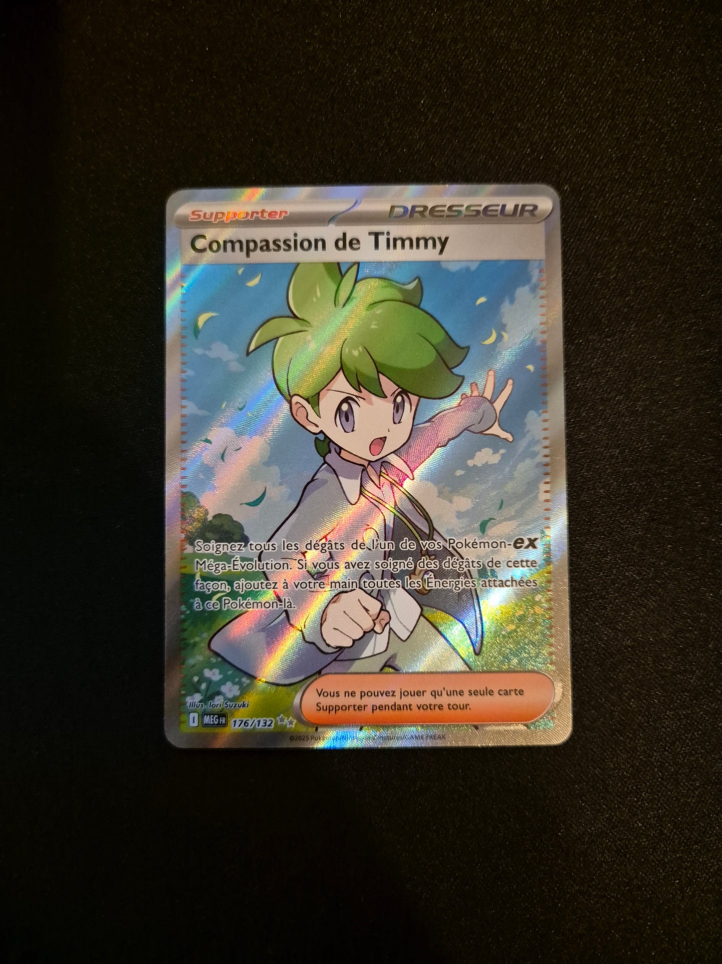 Carte Pokémon Compassion de Timmy Furt Art 176/132 ME01 Méga-Évolution