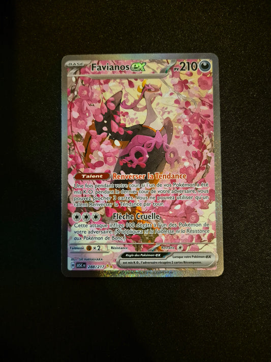Carte Pokémon Favianos EX ALT SIR 288/217 ME2.5 Héros Transcendants