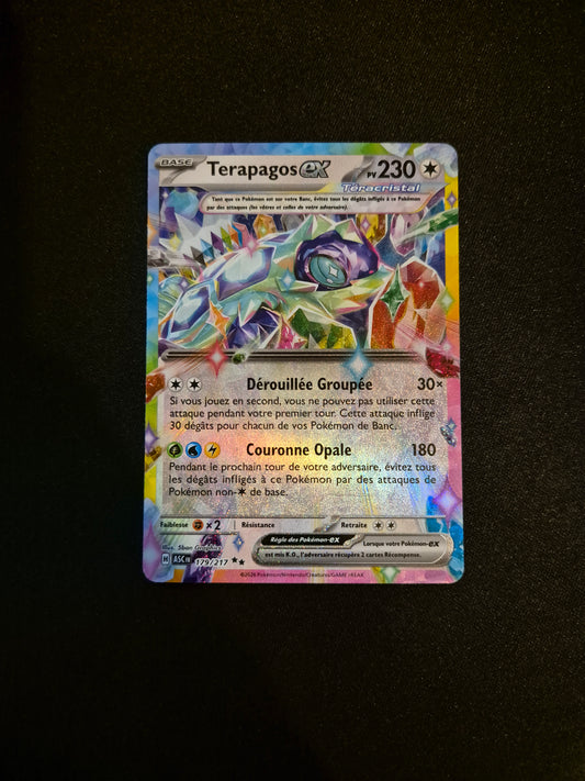 Carte Pokémon Terapagos EX 179/217 ME2.5 Héros Transcendants