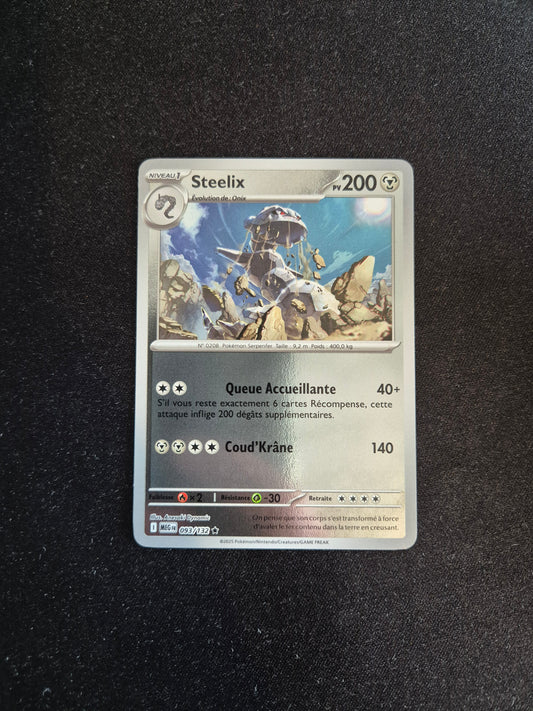 Carte Pokémon Steelix Holo Reverse 093/132 ME01 Méga-Évolution
