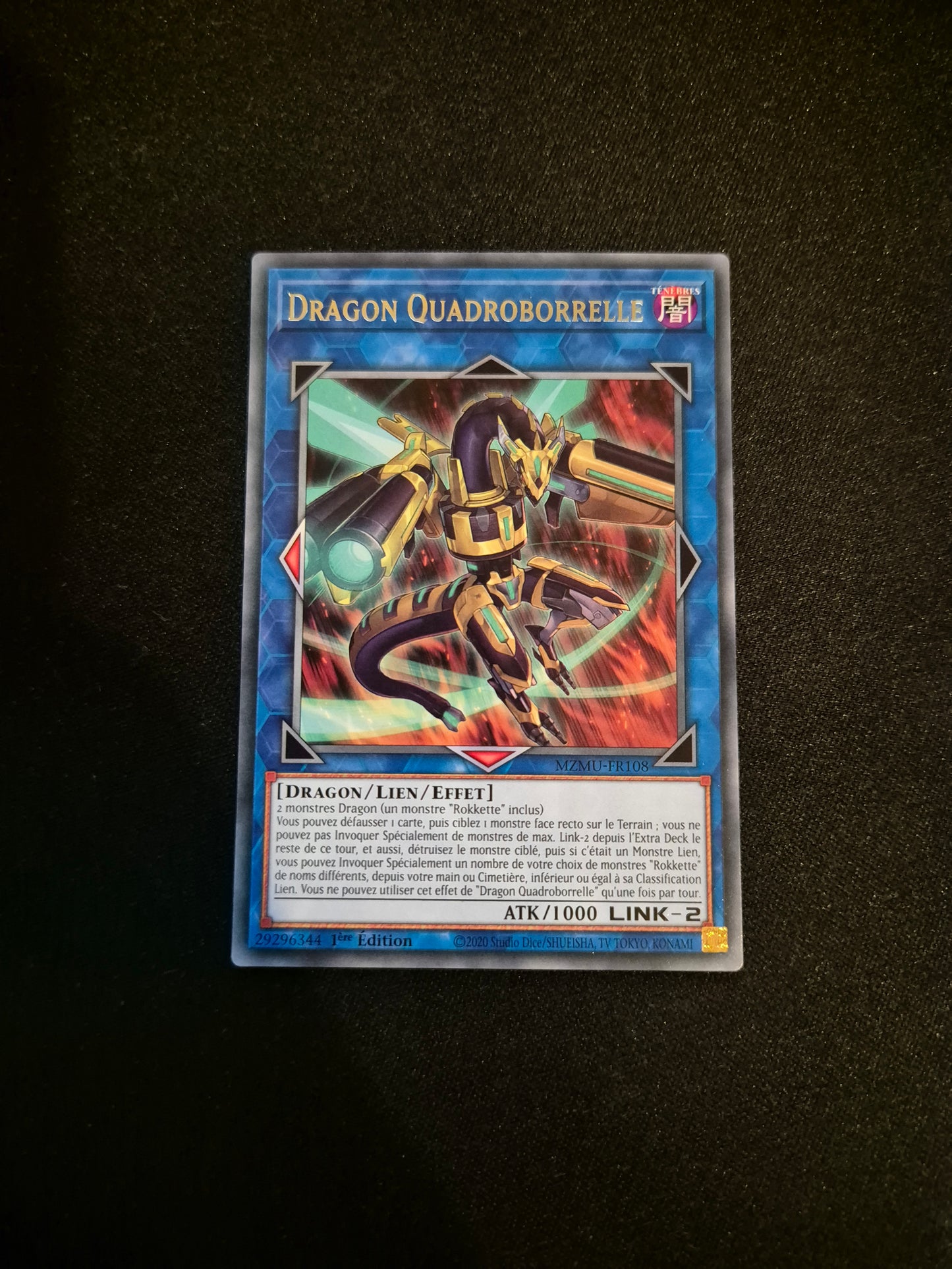 Carte Yu-Gi-Oh! Dragon Quadroborrelle MZMU-FR108 Rare