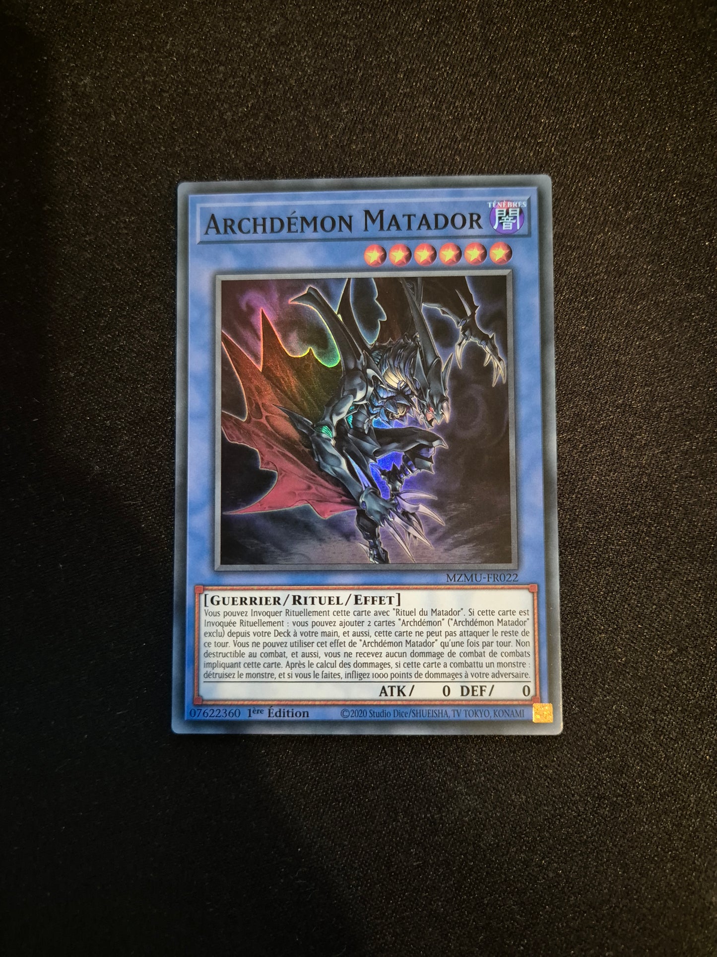 Carte Yu-Gi-Oh! Archdémon Matador MZMU-FR022 Super Rare