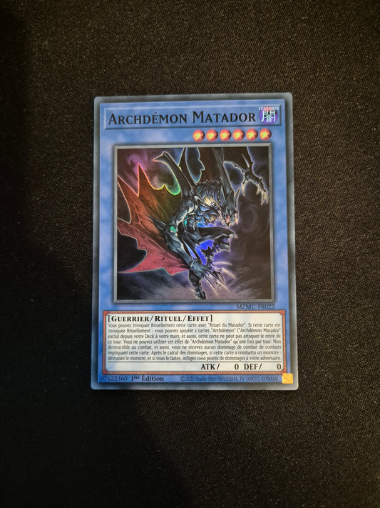 Carte Yu-Gi-Oh! Archdémon Matador MZMU-FR022 Super Rare