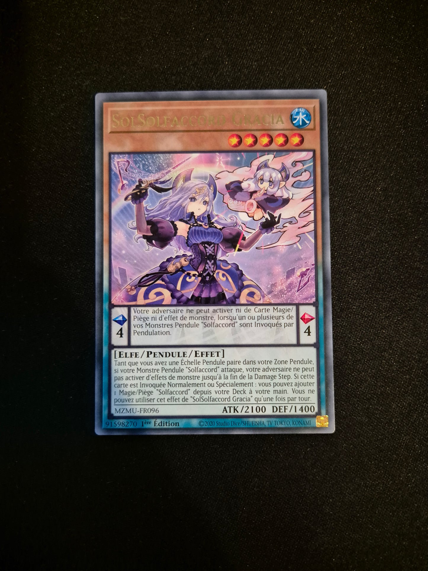 Carte Yu-Gi-Oh! SolSolfaccord Garcia MZMU-FR096 Rare