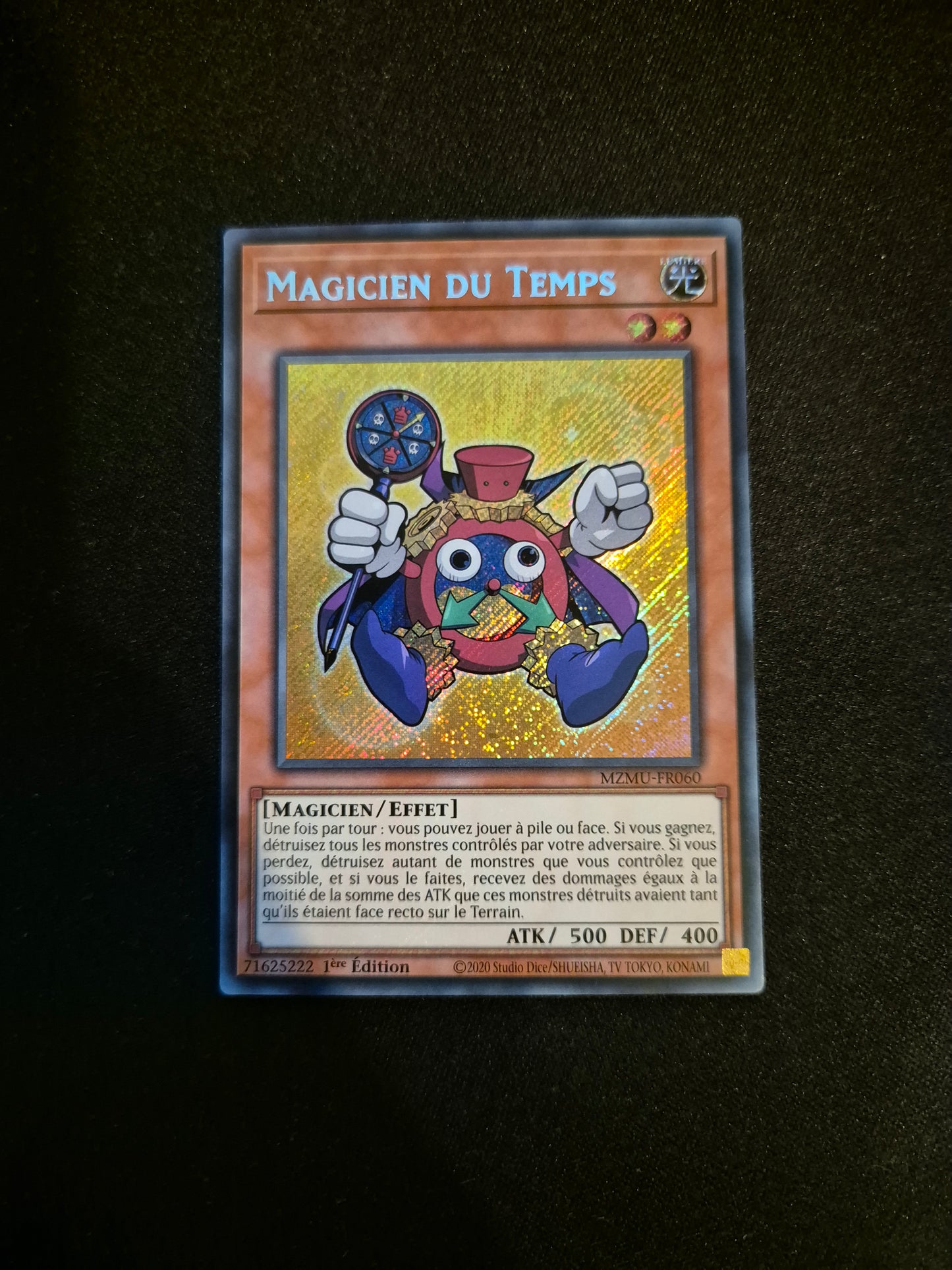 Carte Yu-Gi-Oh! Magicien du Temps MZMU-FR060 Secret Rare