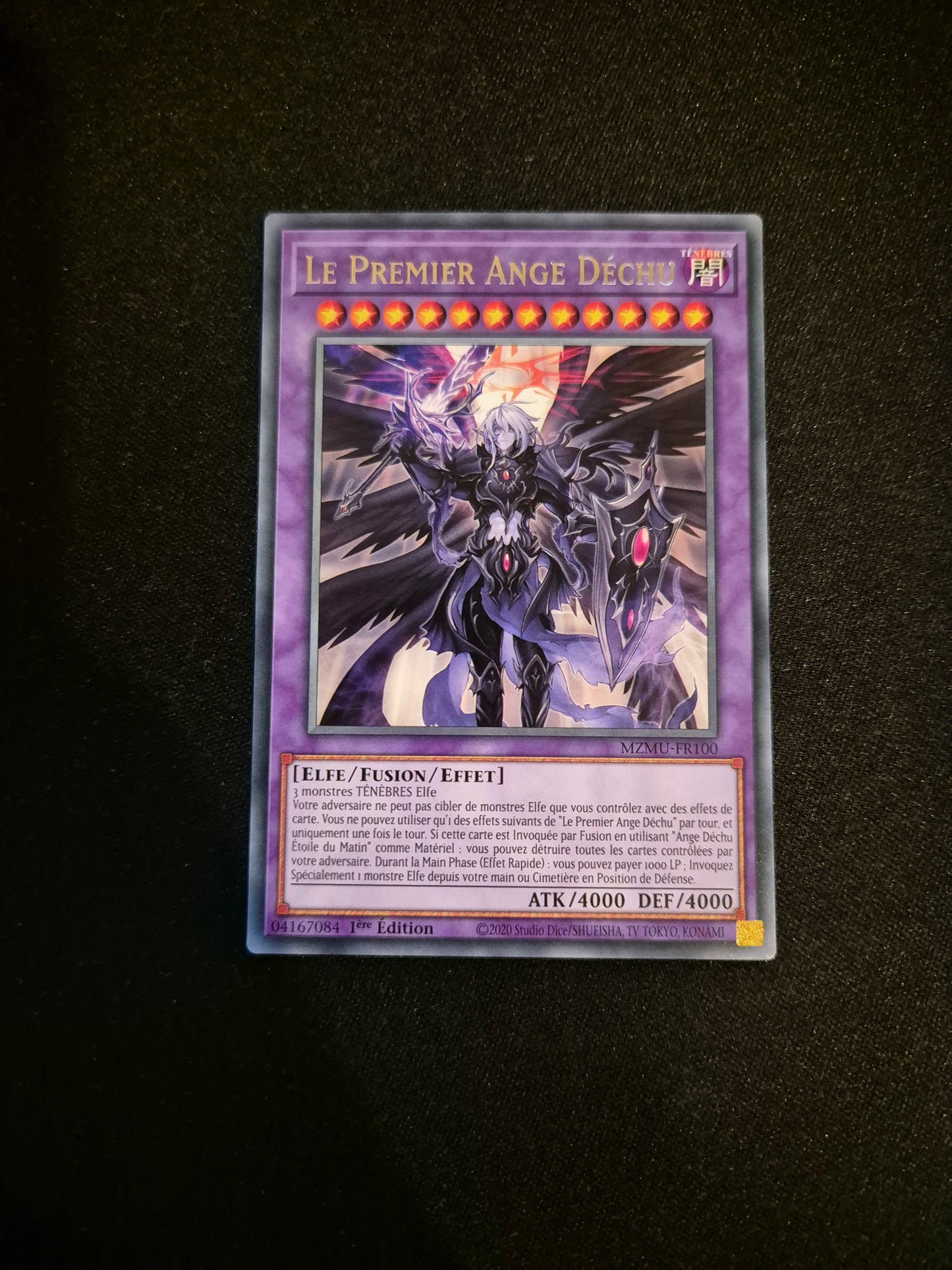 Carte Yu-Gi-Oh! Le Premier Ange Déchu MZMU-FR100 Rare