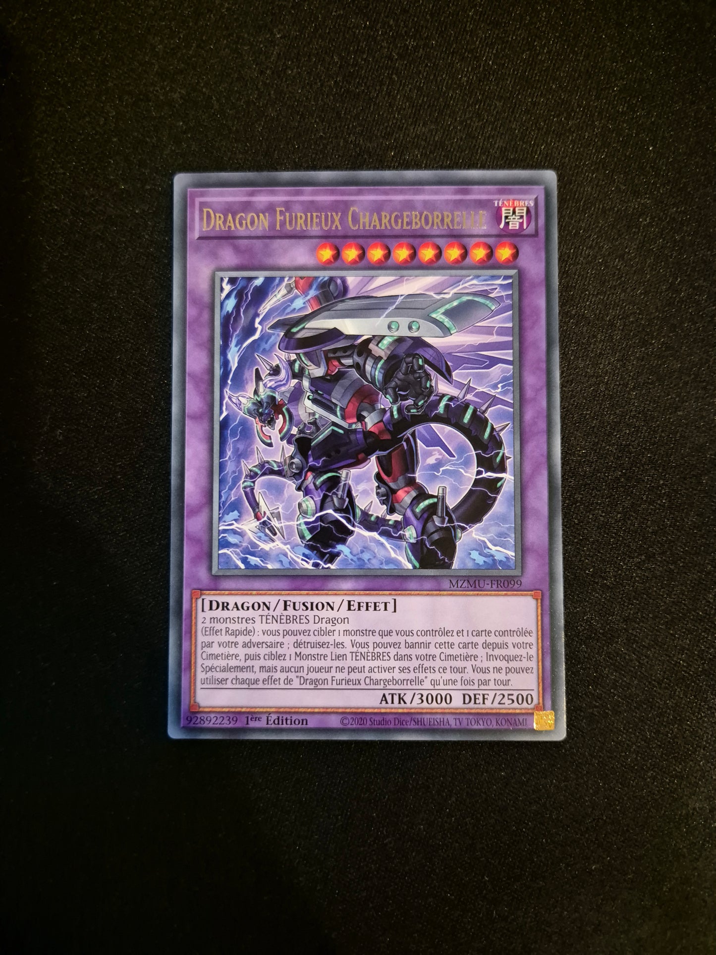 Carte Yu-Gi-Oh! Dragon Furieux Chargeborrelle MZMU-FR099 Rare