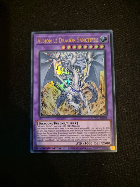 Carte Yu-Gi-Oh! Albion le Dragon Sanctifeu MZMU-FR101 Ultra Rare