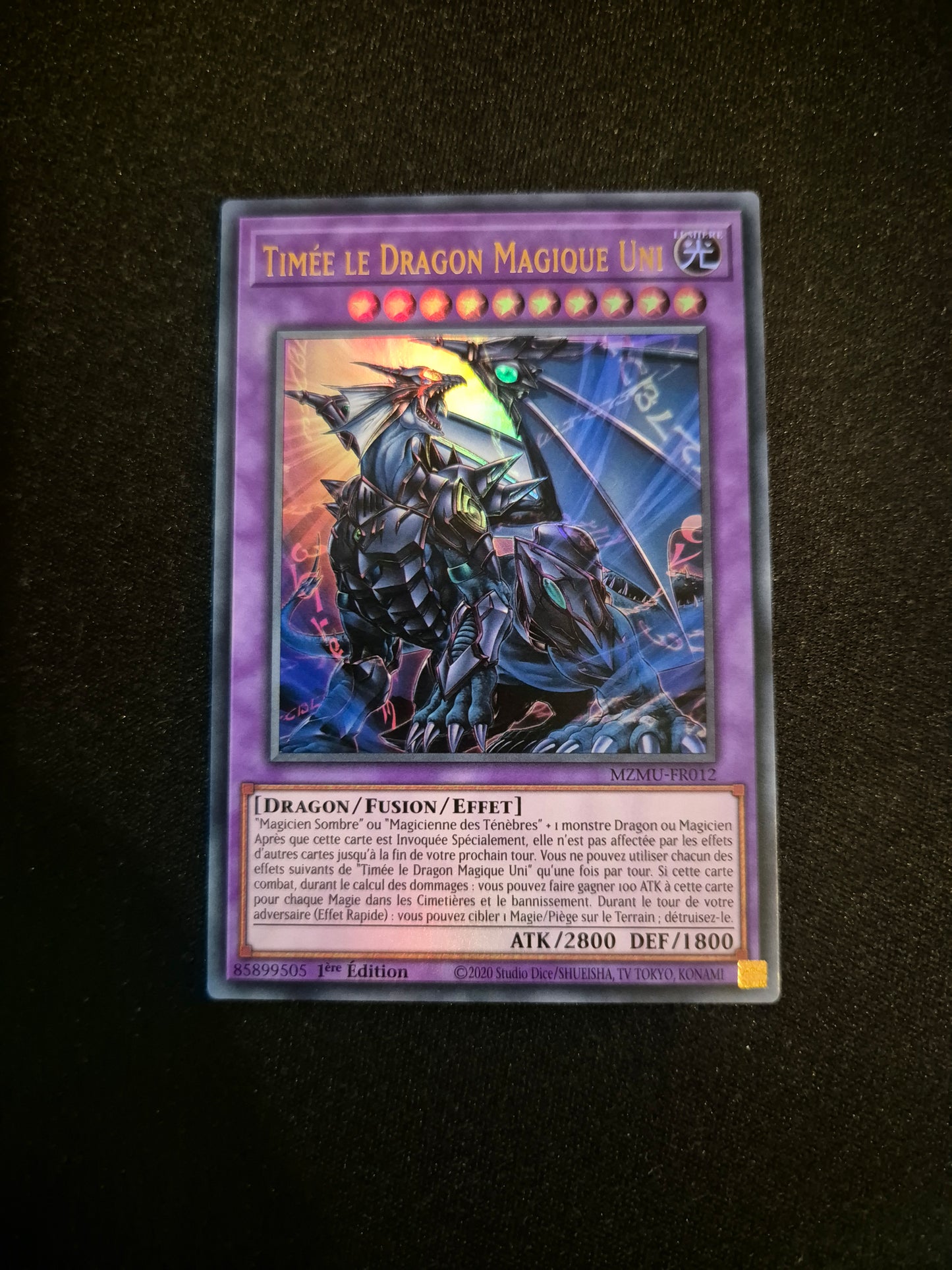 Carte Yu-Gi-Oh! Timée le Dragon Magique Uni MZMU-FR012 Ultra Rare