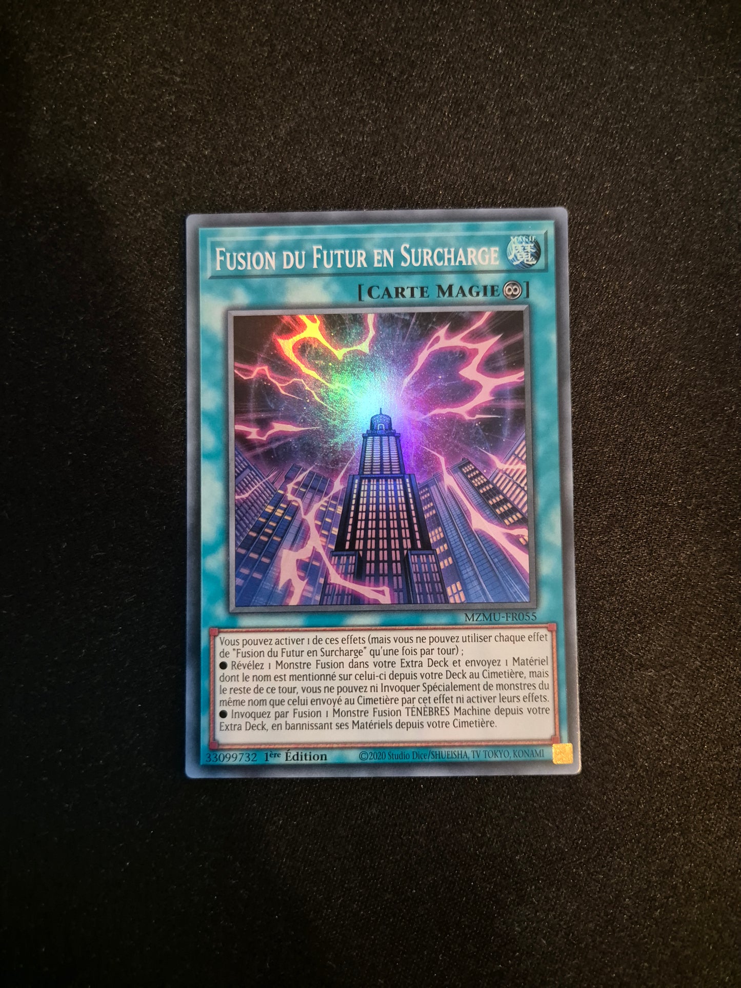 Carte Yu-Gi-Oh! Fusion du Futur en Surcharge MZMU-FR055 Super Rare