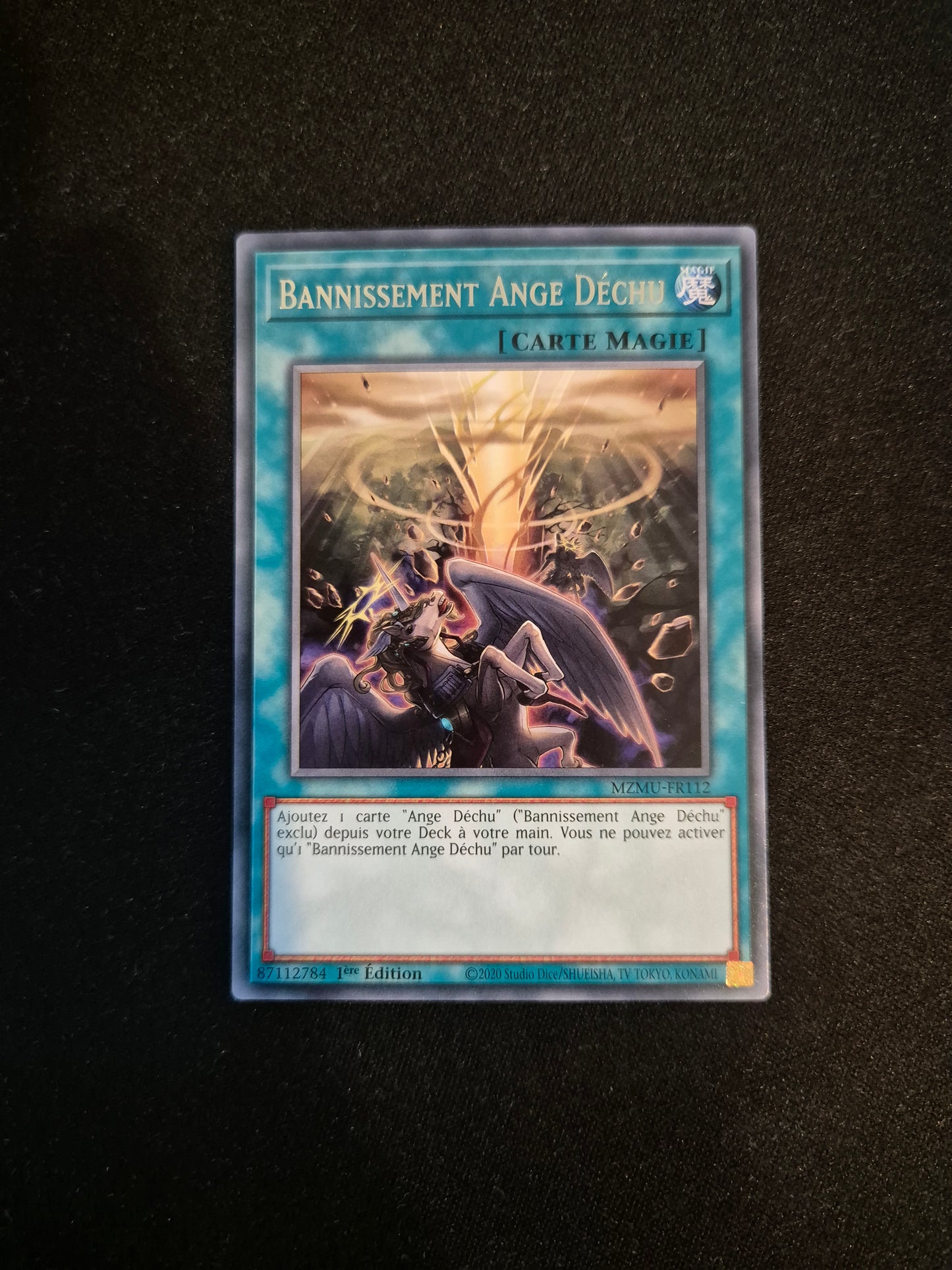 Carte Yu-Gi-Oh! Bannissement Ange Déchu MZMU-FR112 Rare