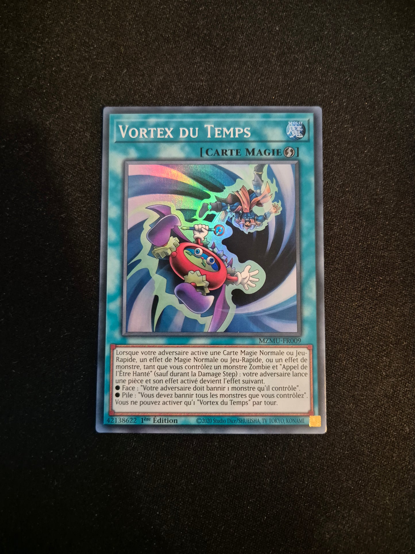Carte Yu-Gi-Oh! Vortex du Temps MZMU-FR009 Super Rare