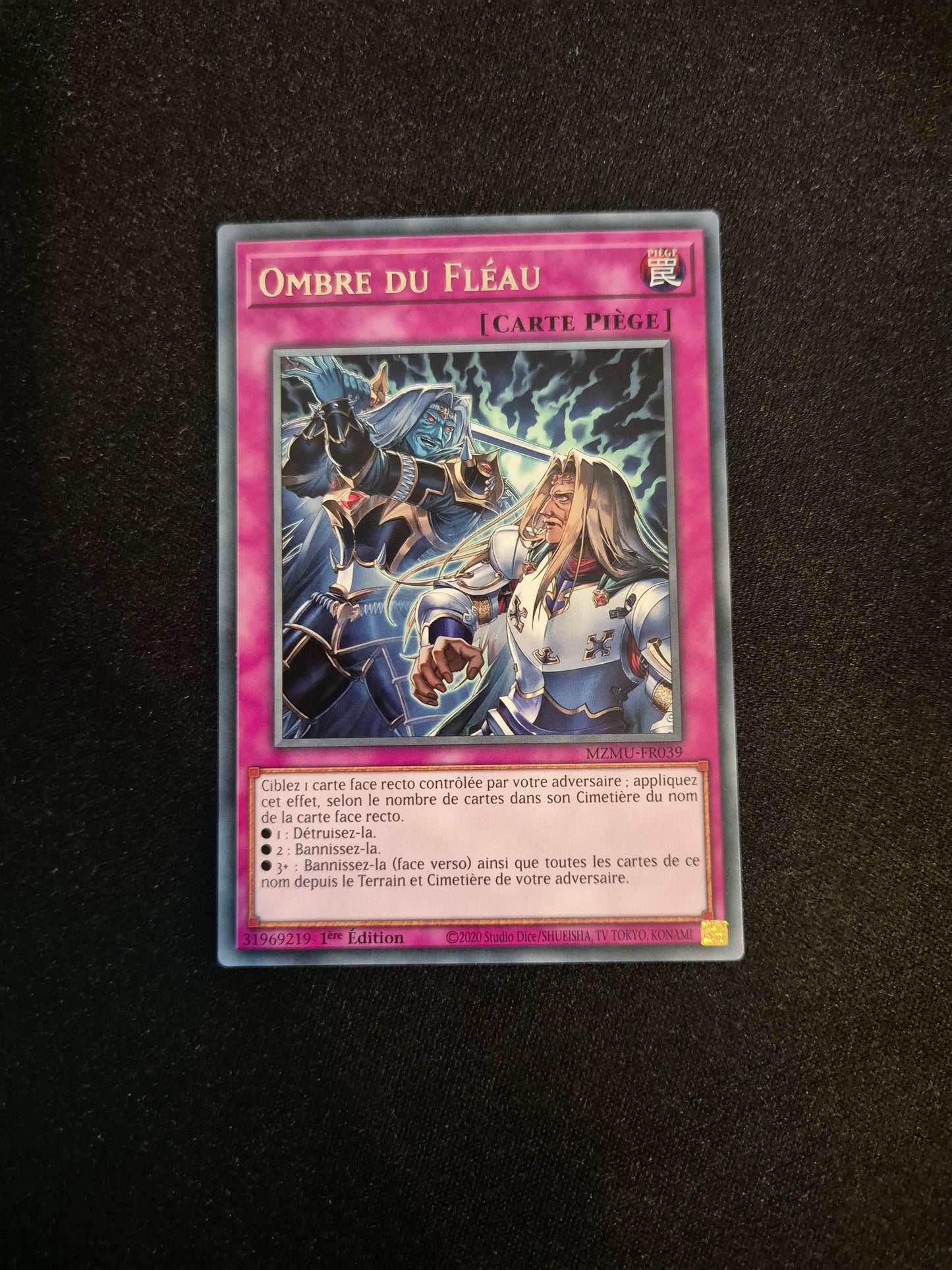 Carte Yu-Gi-Oh! Ombre du Fléau MZMU-FR039 Rare