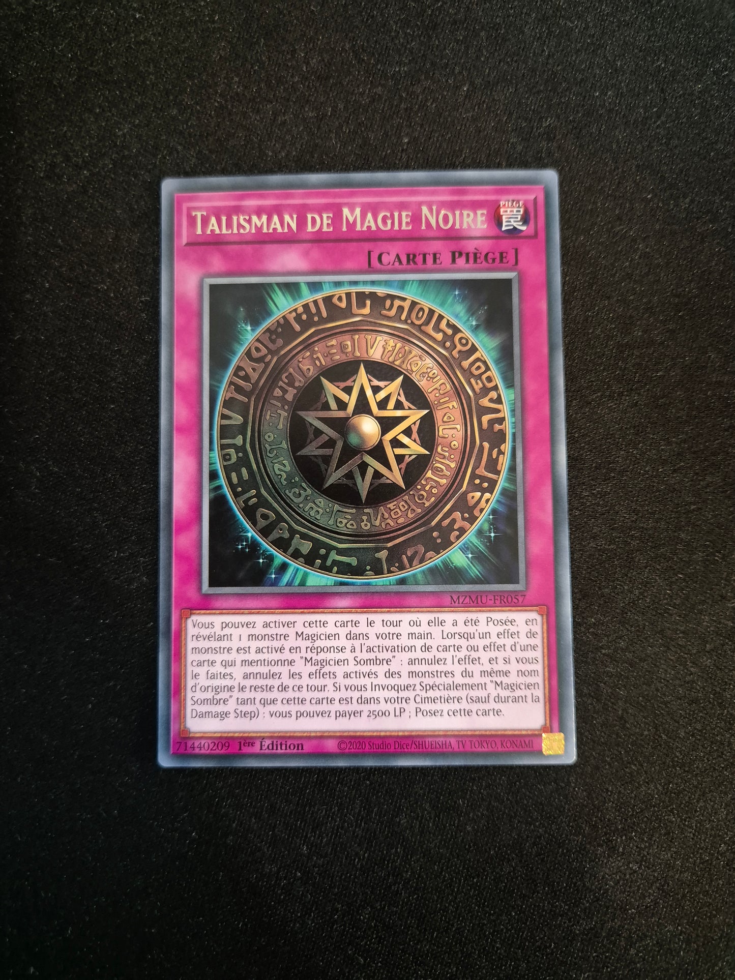 Carte Yu-Gi-Oh! Talisman de Magie Noire MZMU-FR057 Rare