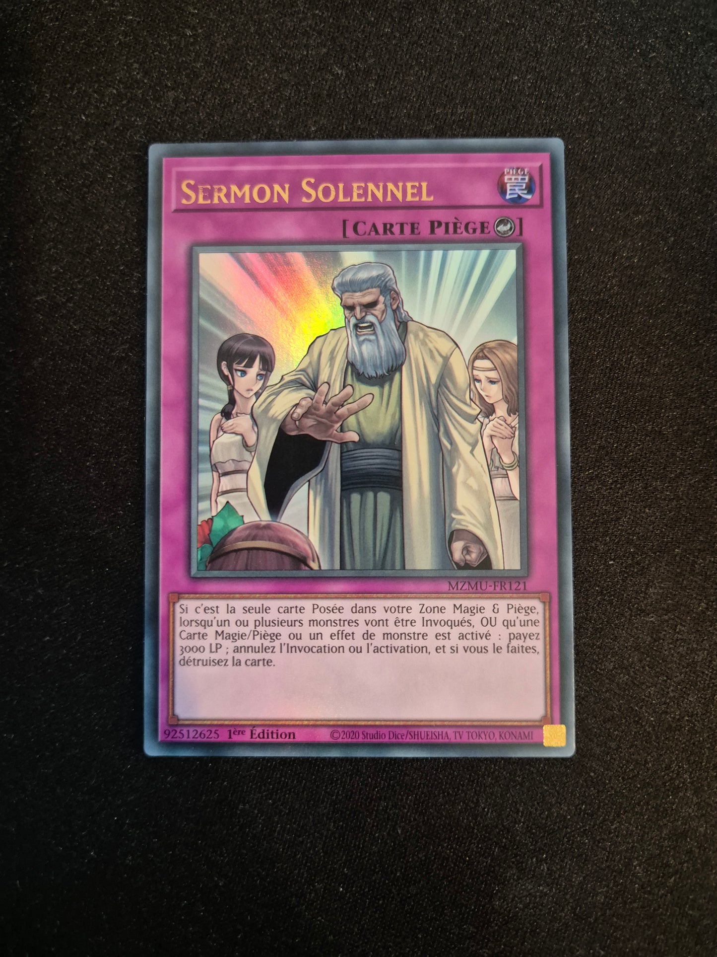 Carte Yu-Gi-Oh! Sermon Solennel MZMU-FR121 Ultra Rare