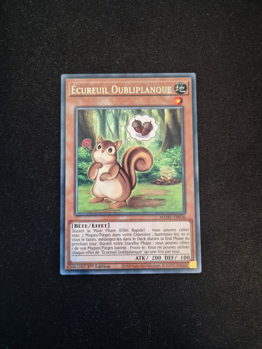 Carte Yu-Gi-Oh! Écureuil Oubliplanque MZMU-FR036 Rare