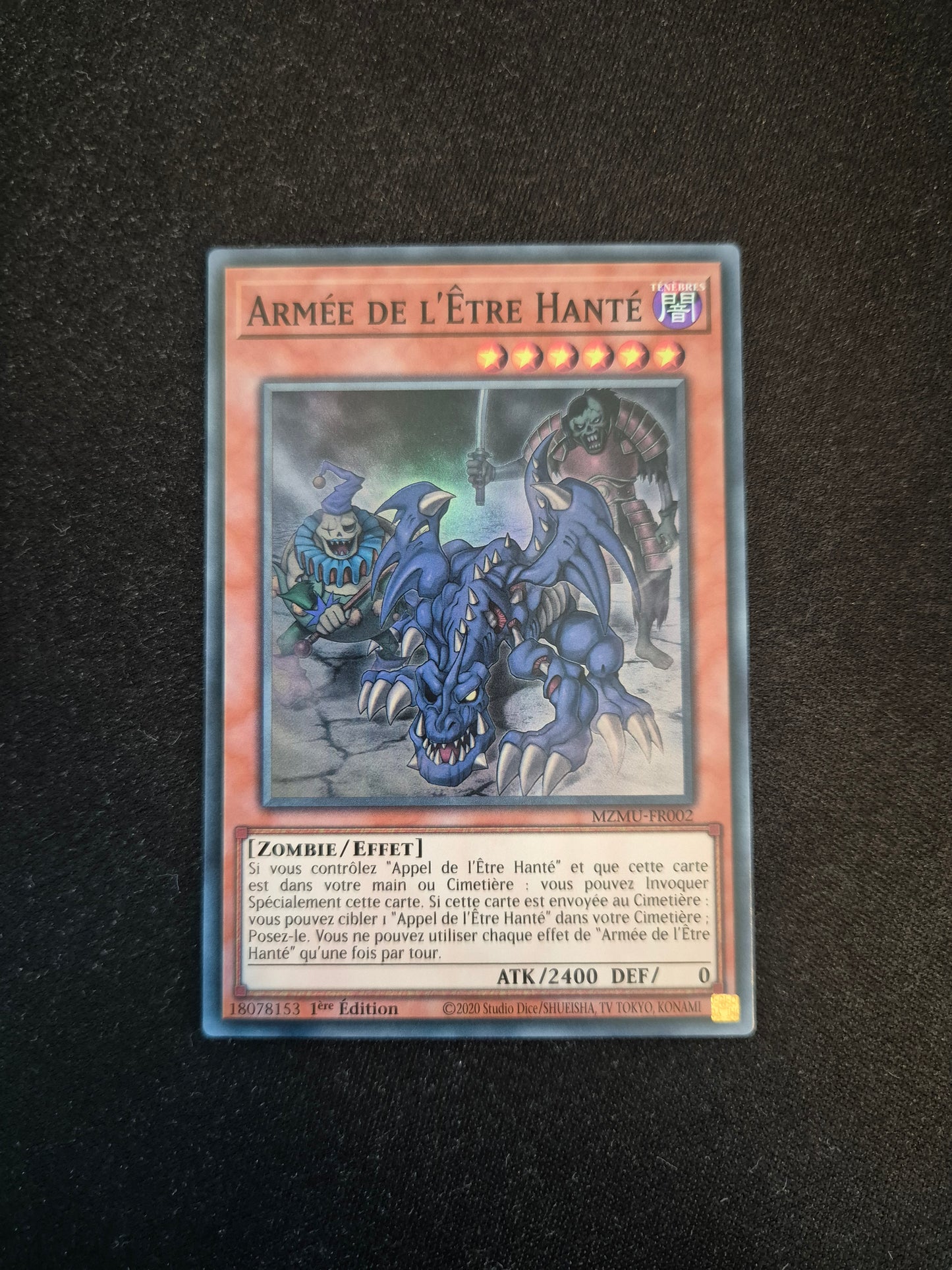 Carte Yu-Gi-Oh! Armée de l'être hanté MZMU-FR002 Super Rare
