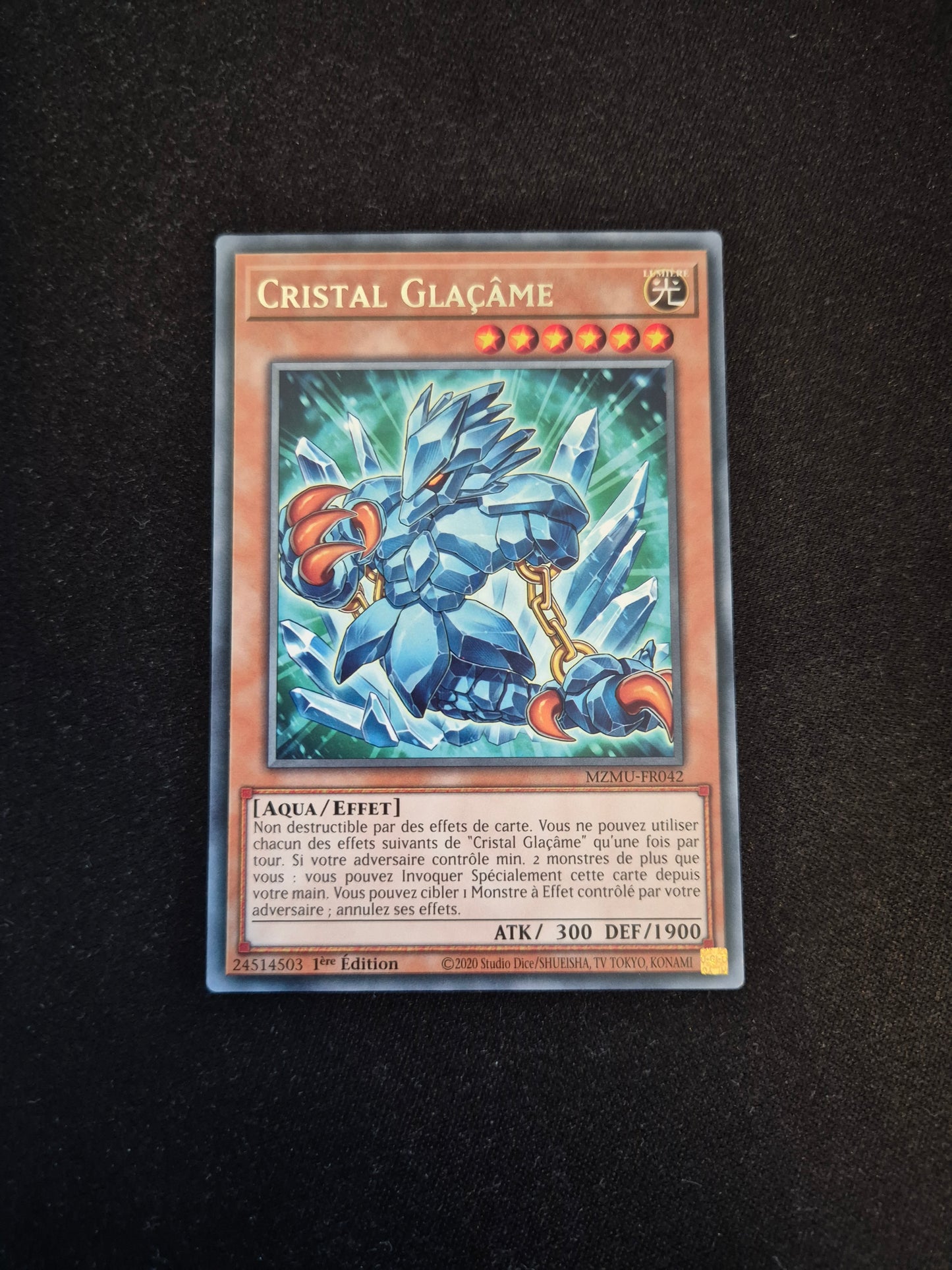 Carte Yu-Gi-Oh! Cristal Glaçâme MZMU-FR042 Rare