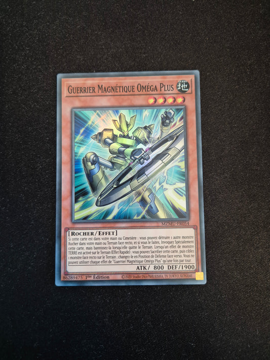 Carte Yu-Gi-Oh! Guerrier Magnétique Oméga Plus MZMU-FR054 Super Rare