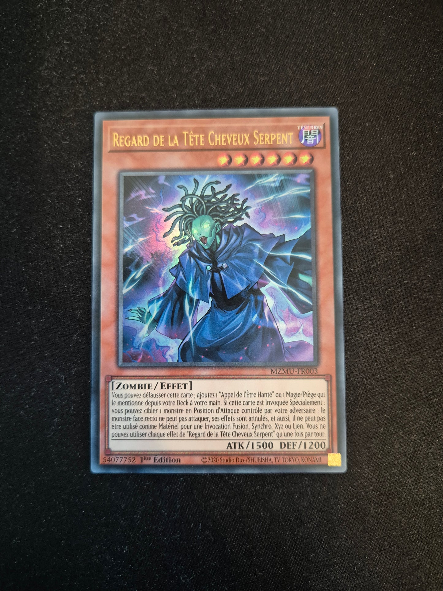 Carte Yu-Gi-Oh! Regard de la Tête Cheveux Serpent MZMU-FR003 Ultra Rare