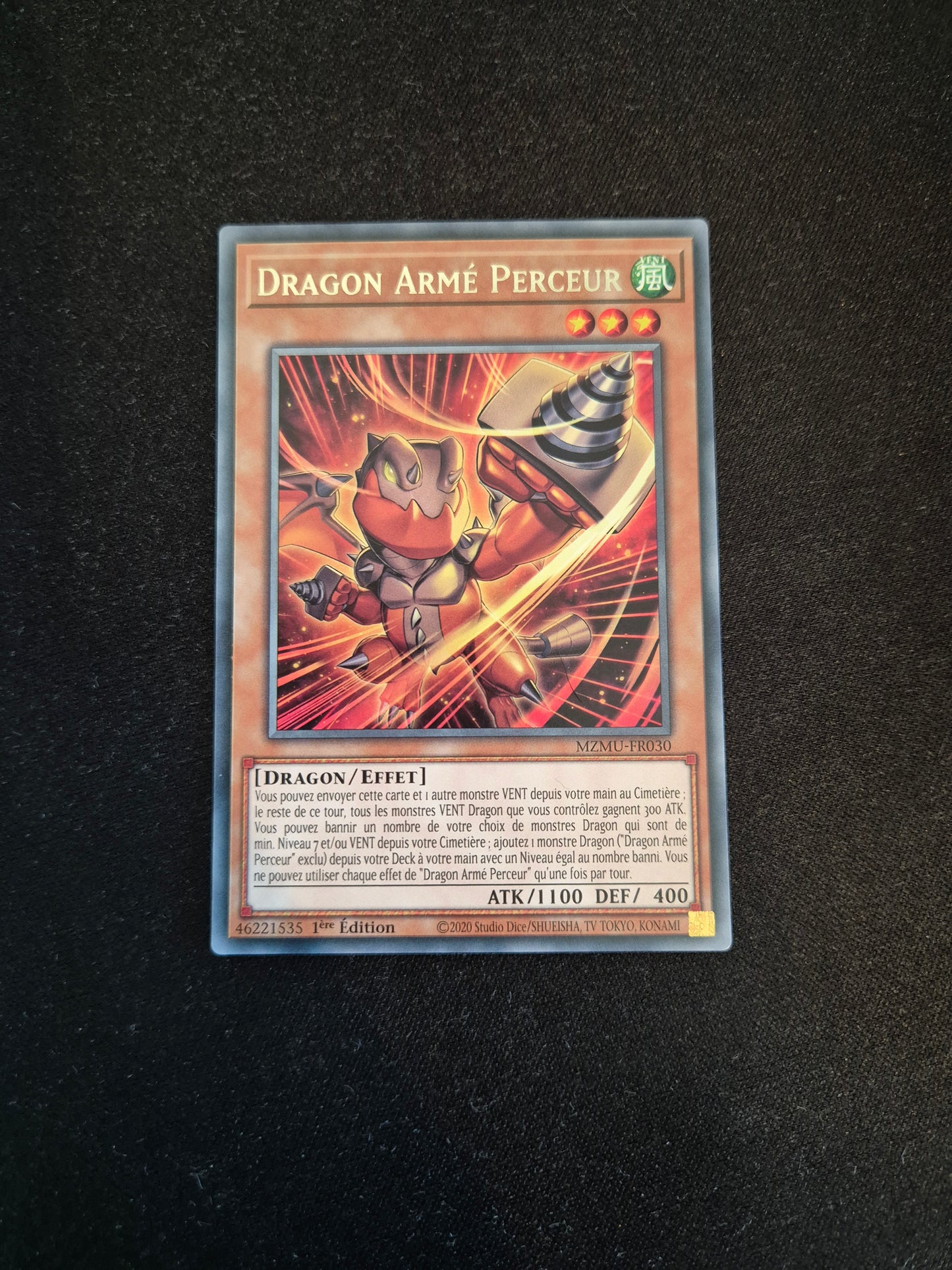 Carte Yu-Gi-Oh! Dragon Armé Perceur MZMU-FR030 Rare