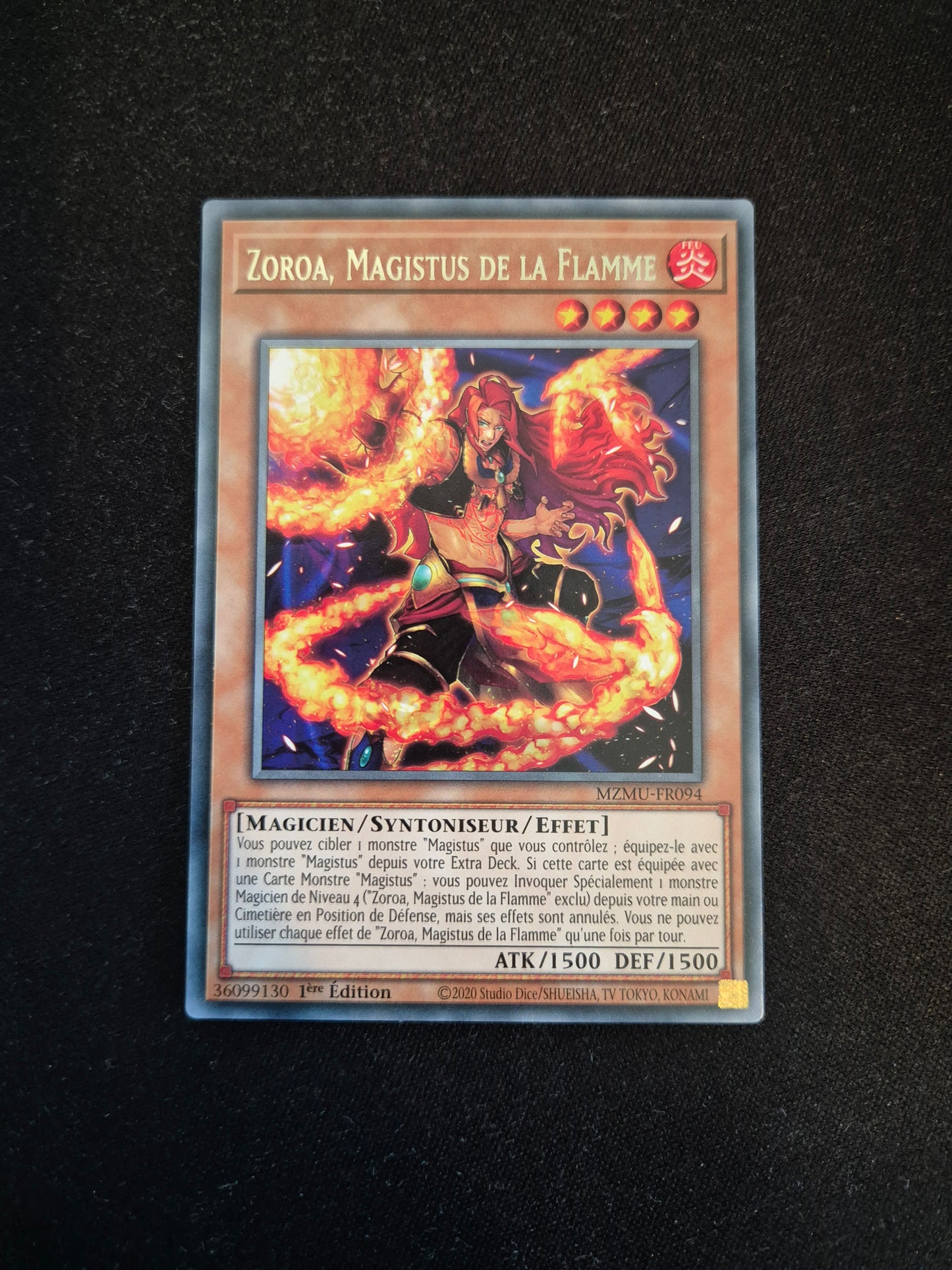 Carte Yu-Gi-Oh! Zoroa Magistus de la Flamme MZMU-FR094 Rare
