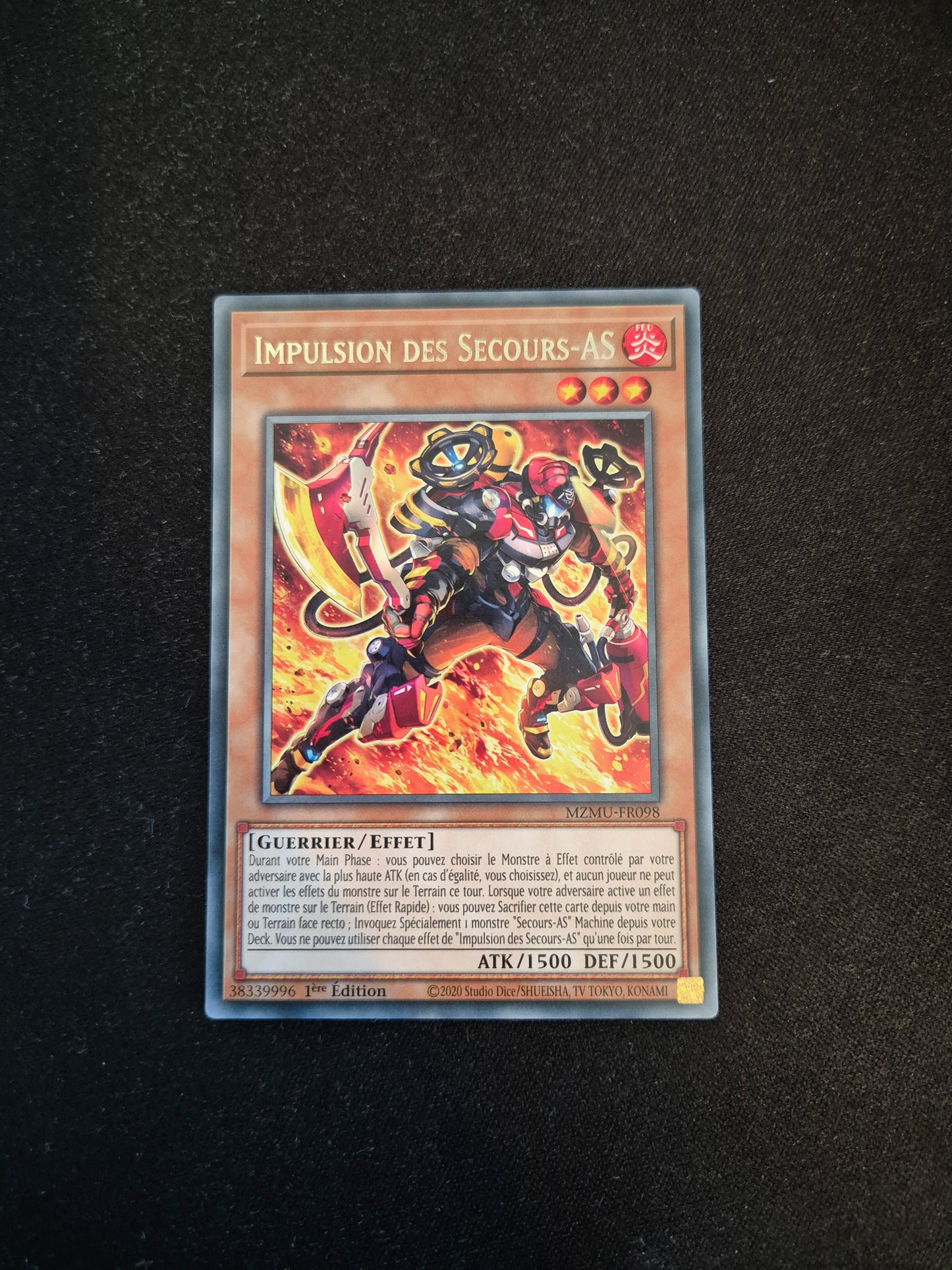 Carte Yu-Gi-Oh! Impulsion des Secours-AS MZMU-FR098 Rare