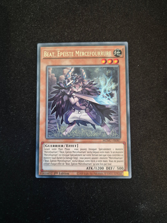 Carte Yu-Gi-Oh! Beat Épéiste Mercefourrure MZMU-FR081 Rare