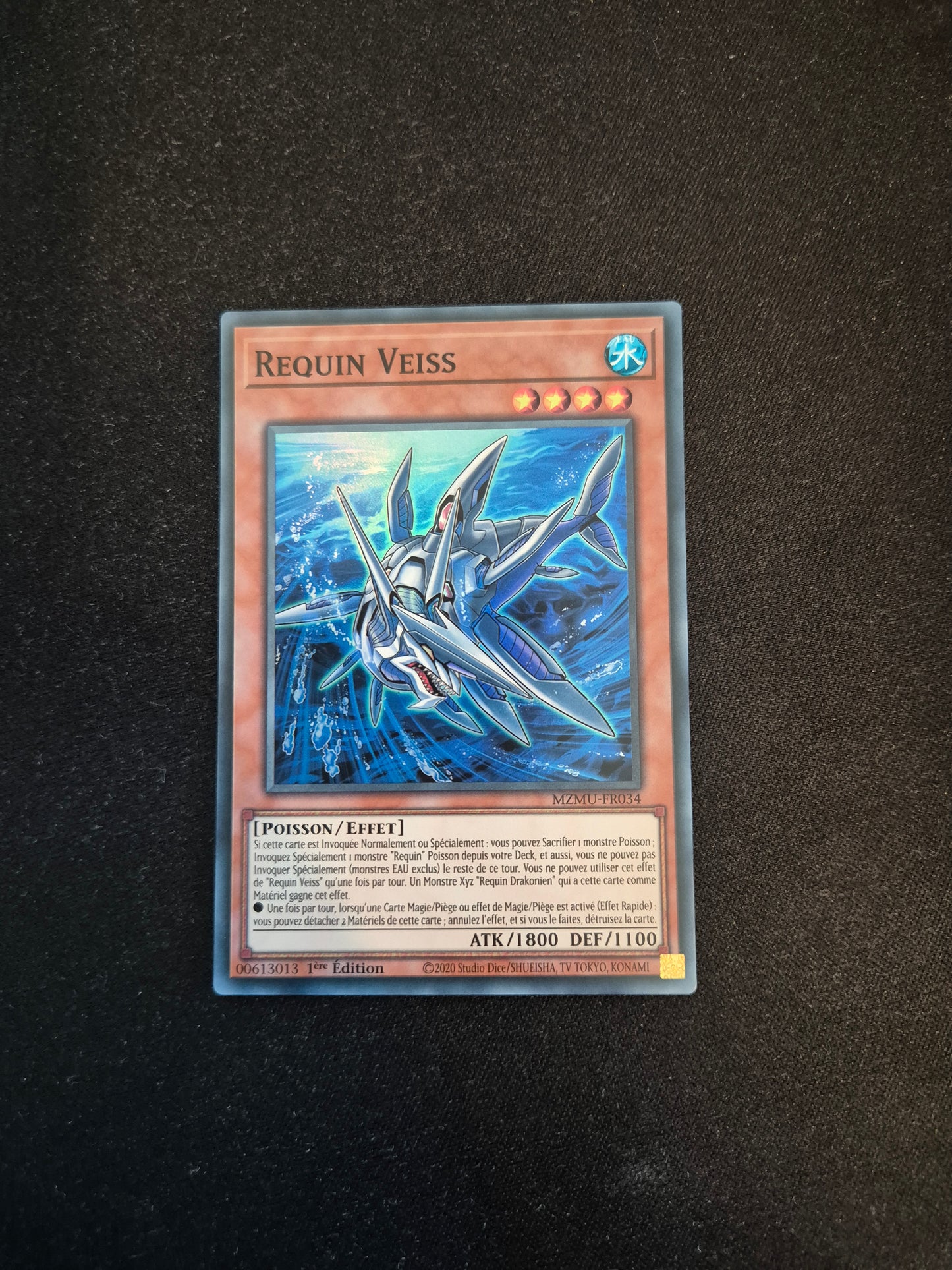 Carte Yu-Gi-Oh! Requin Veiss MZMU-FR034 Super Rare