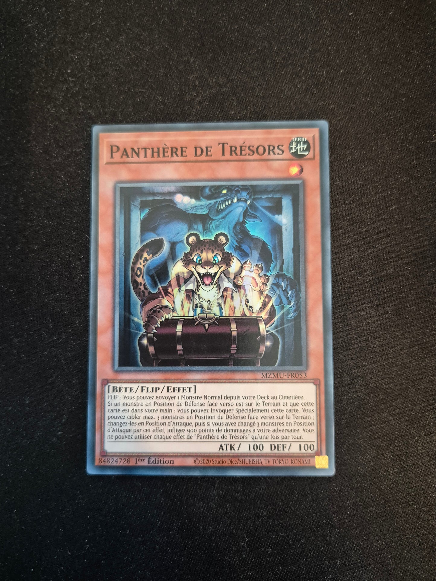 Carte Yu-Gi-Oh! Panthère de Trésors MZMU-FR053 Super Rare
