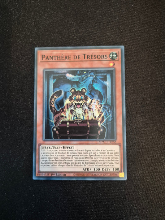 Carte Yu-Gi-Oh! Panthère de Trésors MZMU-FR053 Super Rare