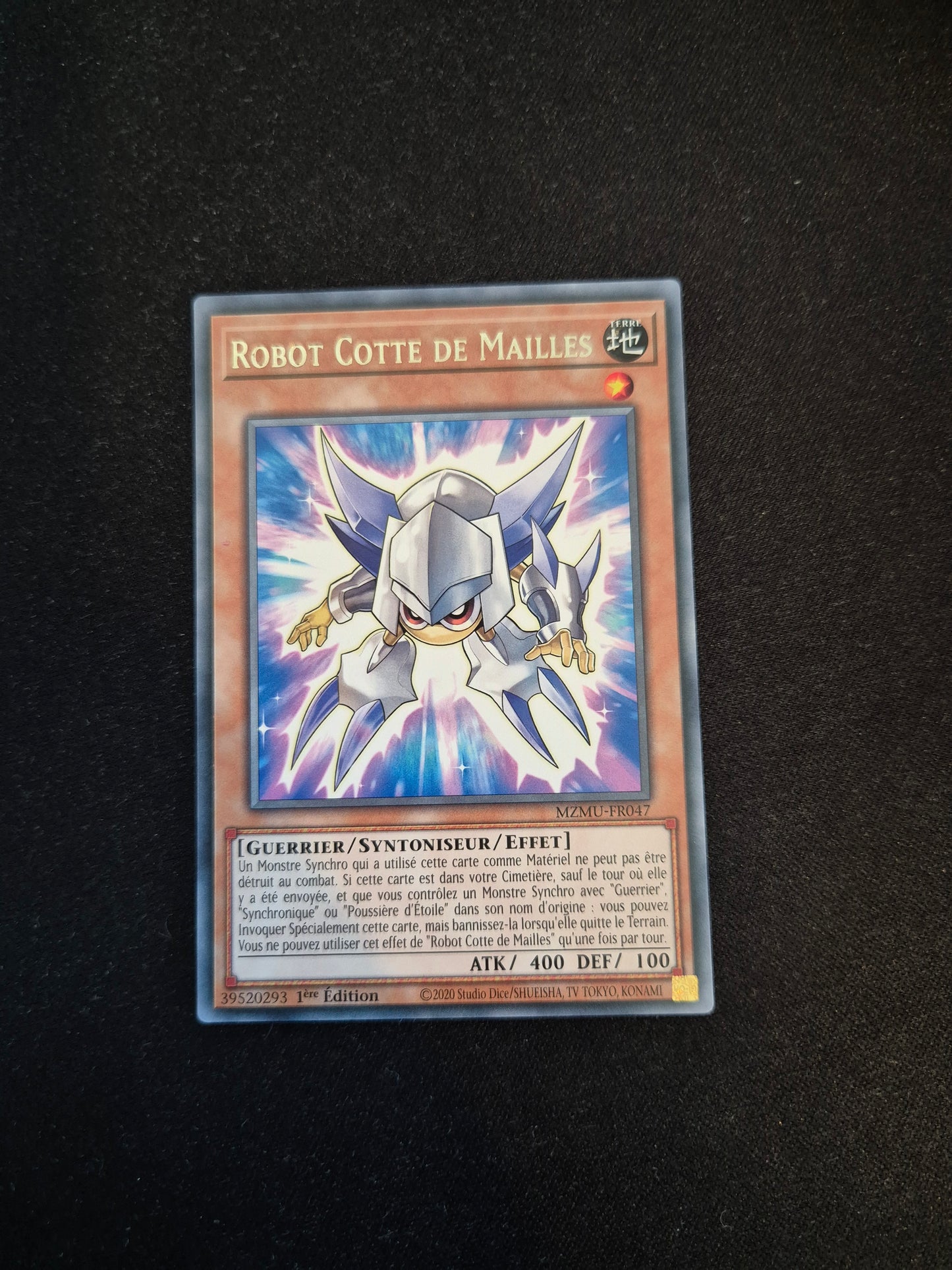 Carte Yu-Gi-Oh! Robot Cotte de Mailles MZMU-FR047 Rare