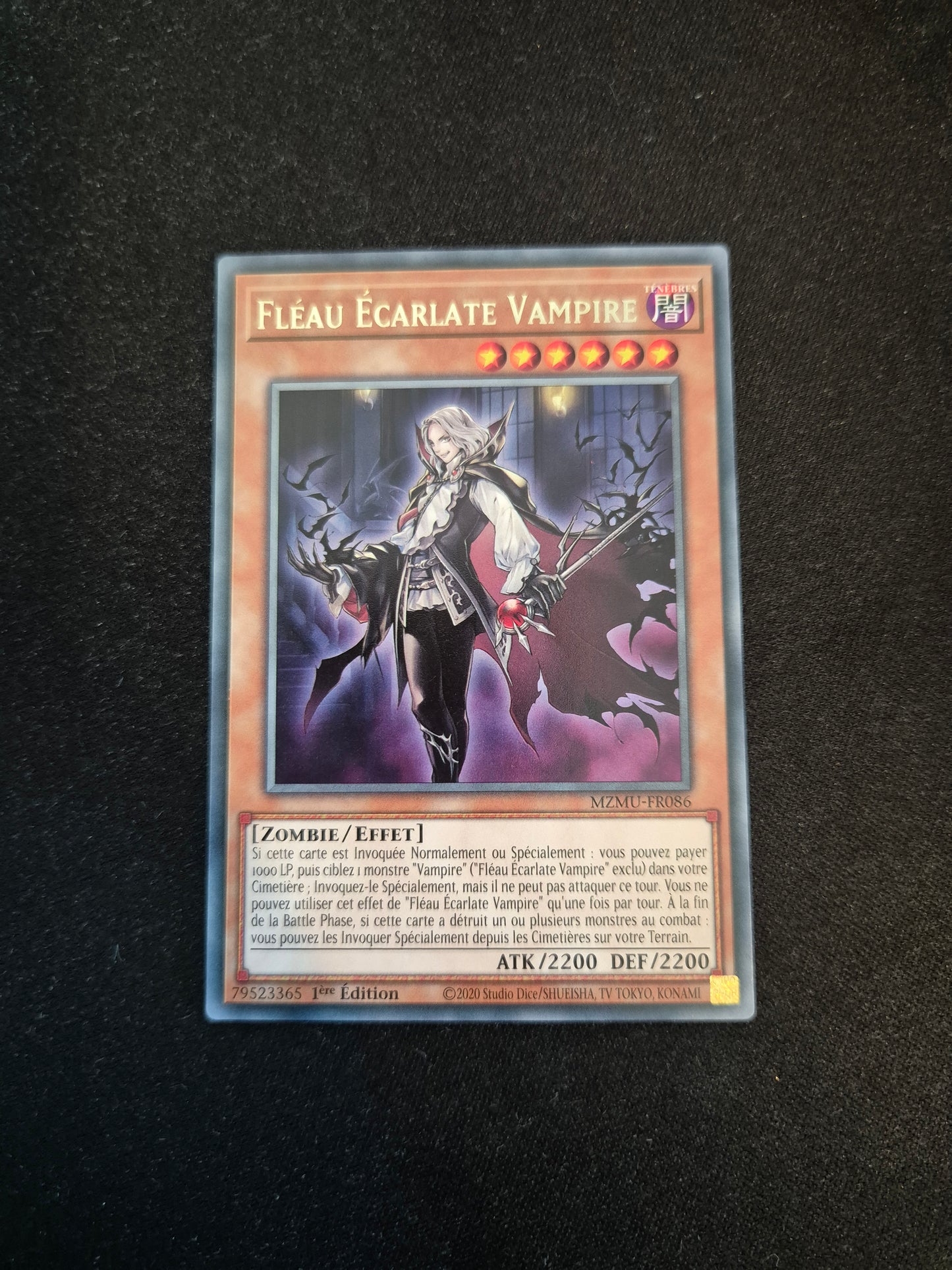 Carte Yu-Gi-Oh! Fléau Écarlate Vampire MZMU-FR086 Rare