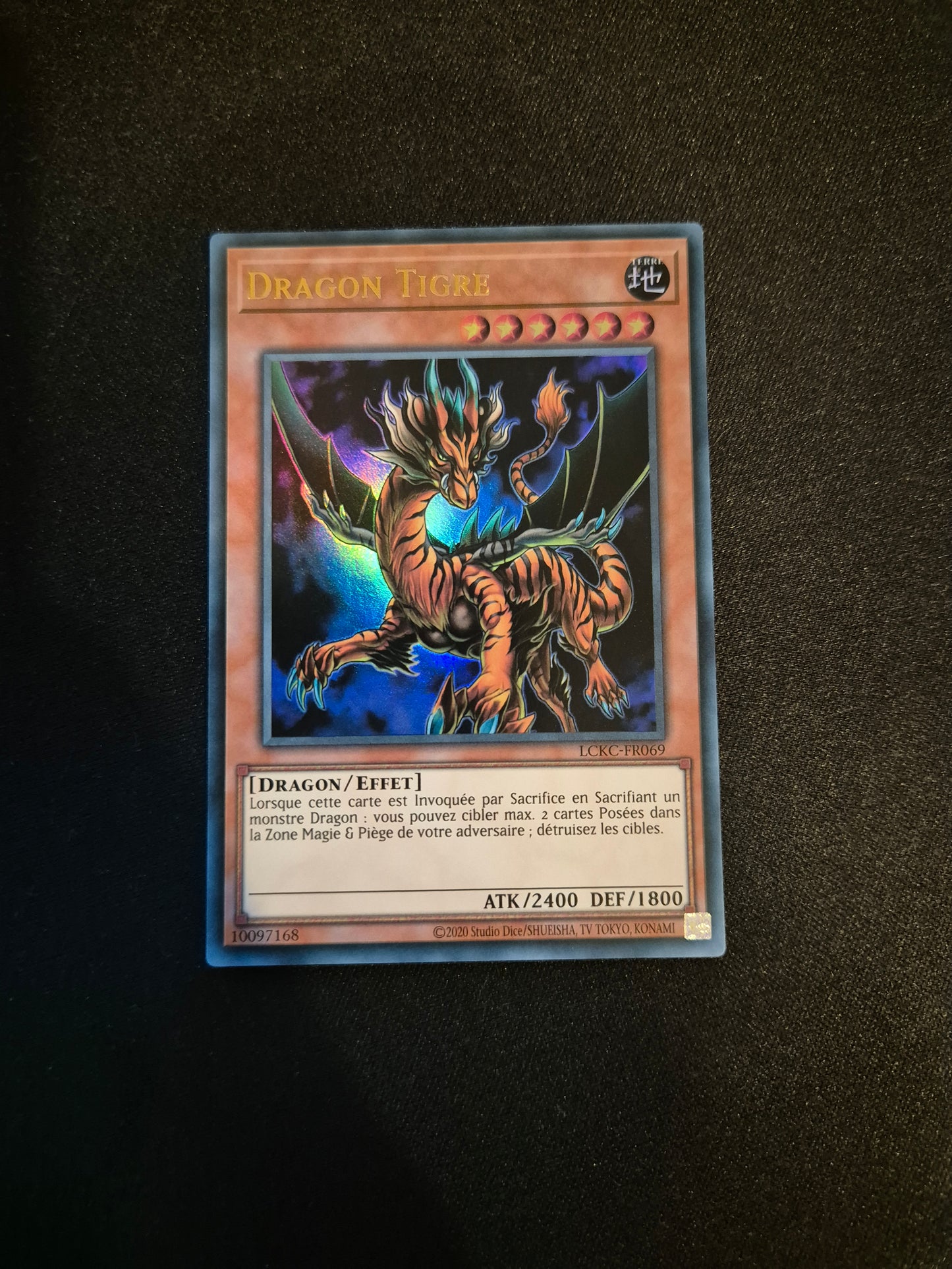 Carte Yu-Gi-Oh! Dragon Tigre Ultra Rare LCKC-FR069