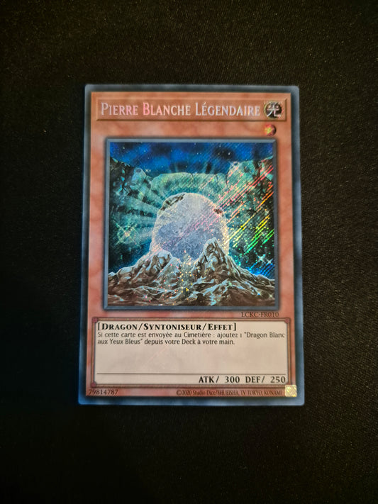 Carte Yu-Gi-Oh! Pierre Blanche Légendaire Secret Rare LCKC-FR010