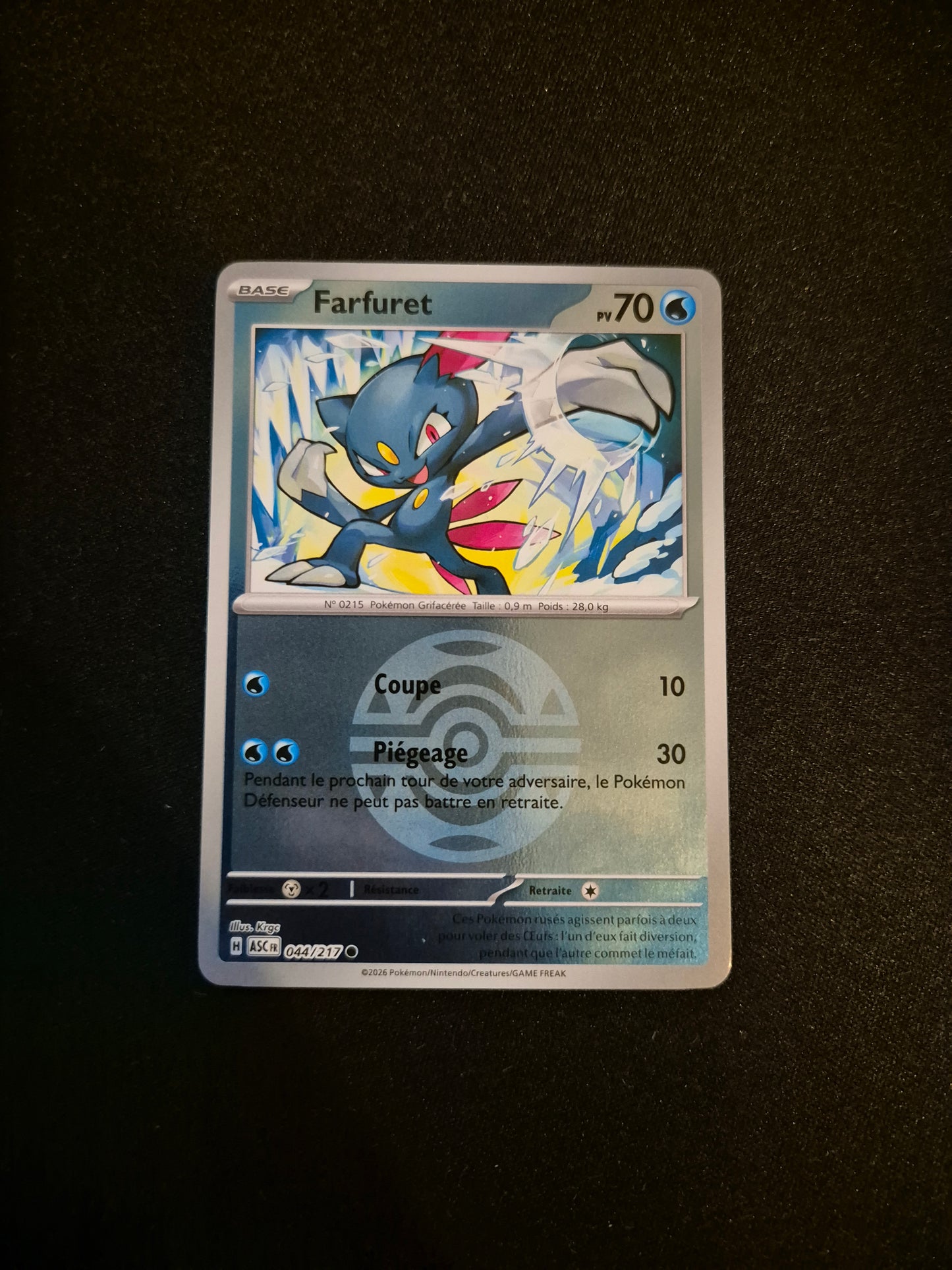 Carte Pokémon Farfuret Reverse Pokeball 044/217 ME2.5 Héros Transcendants