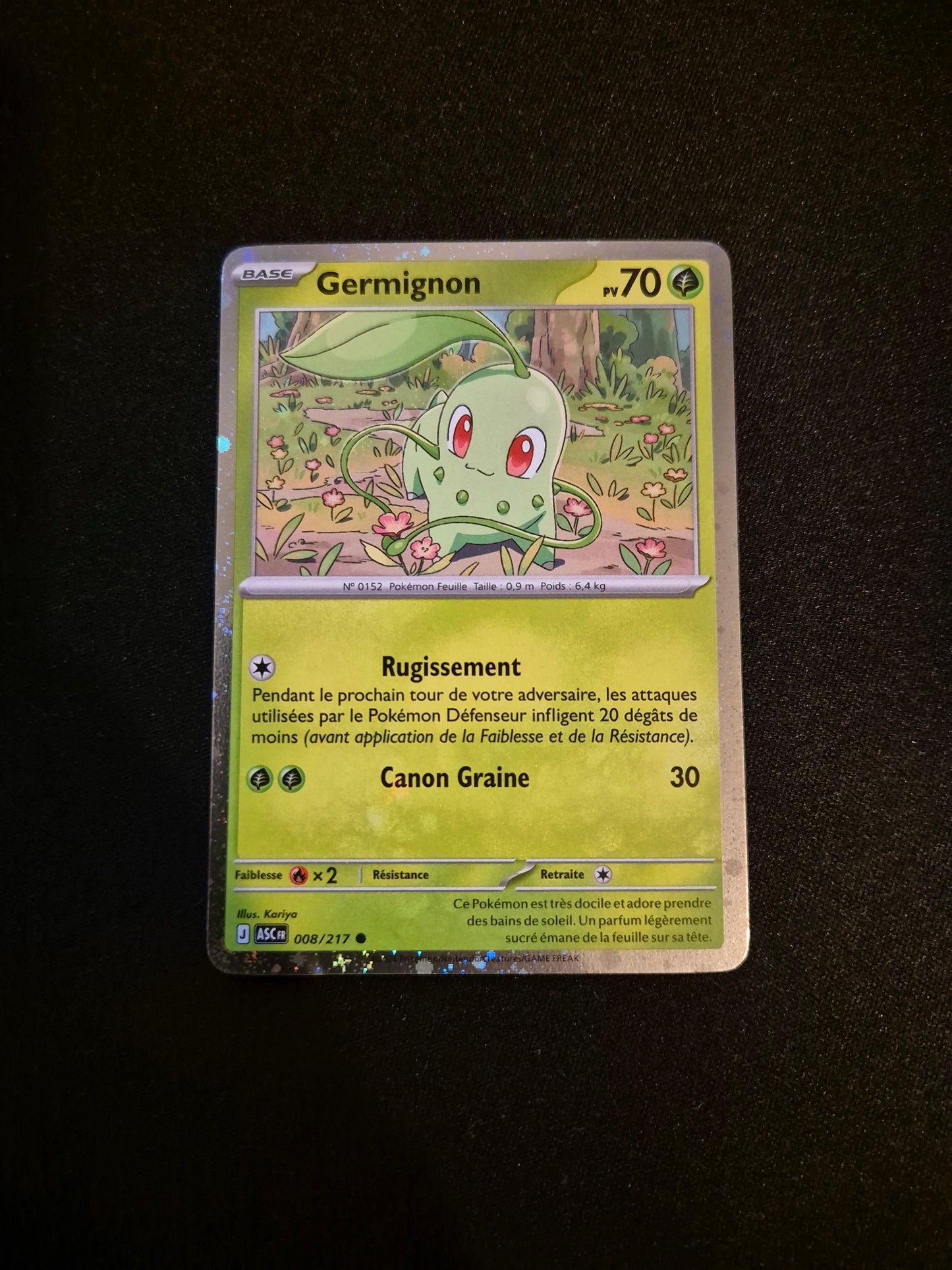 Carte Pokémon Germignon Promo 008/217 ME2.5 Héros Transcendants