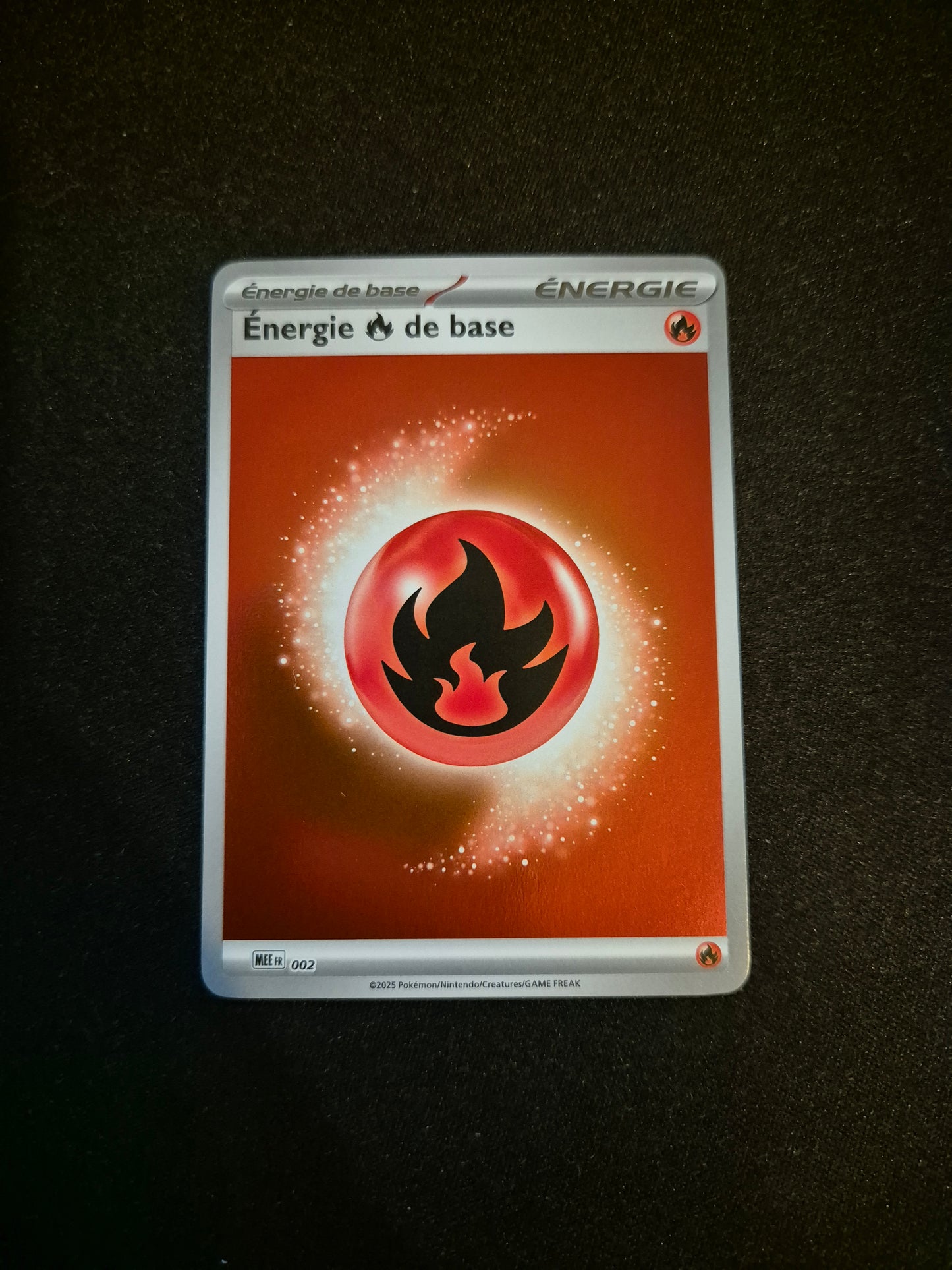 Carte Pokémon Energie Feu de Base Reverse MEE 002