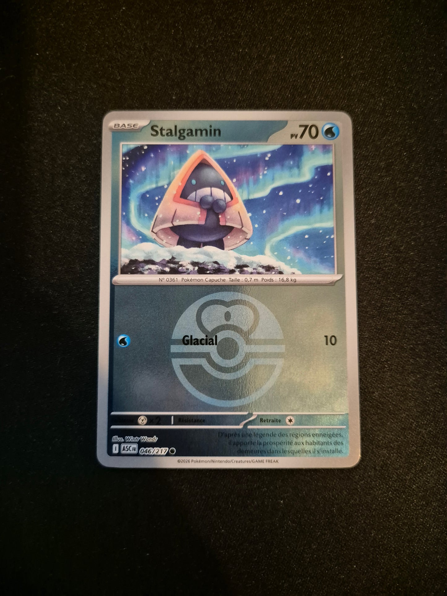 Carte Pokémon Stalgamin Reverse Pokeball 046/217 ME2.5 Héros Transcendants