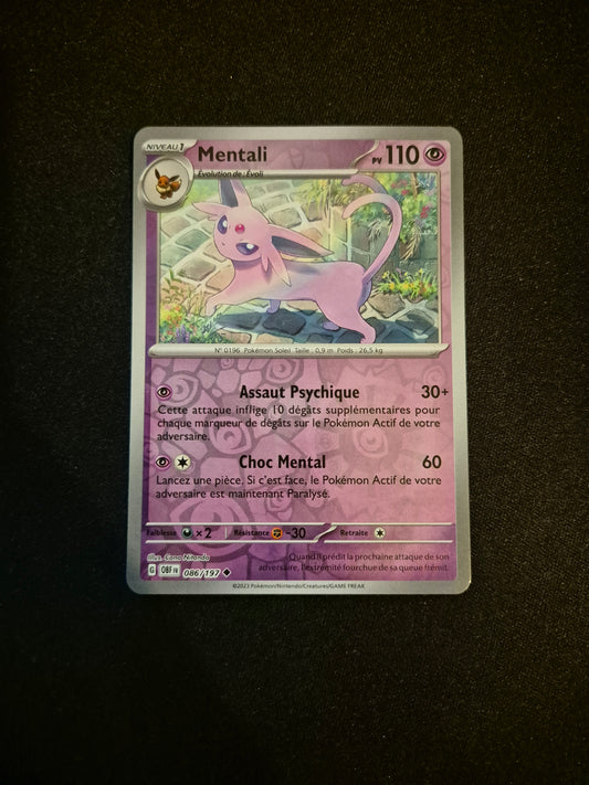 Carte Pokémon Mentali Reverse 086/197 EV03 Flammes Obsidiennes
