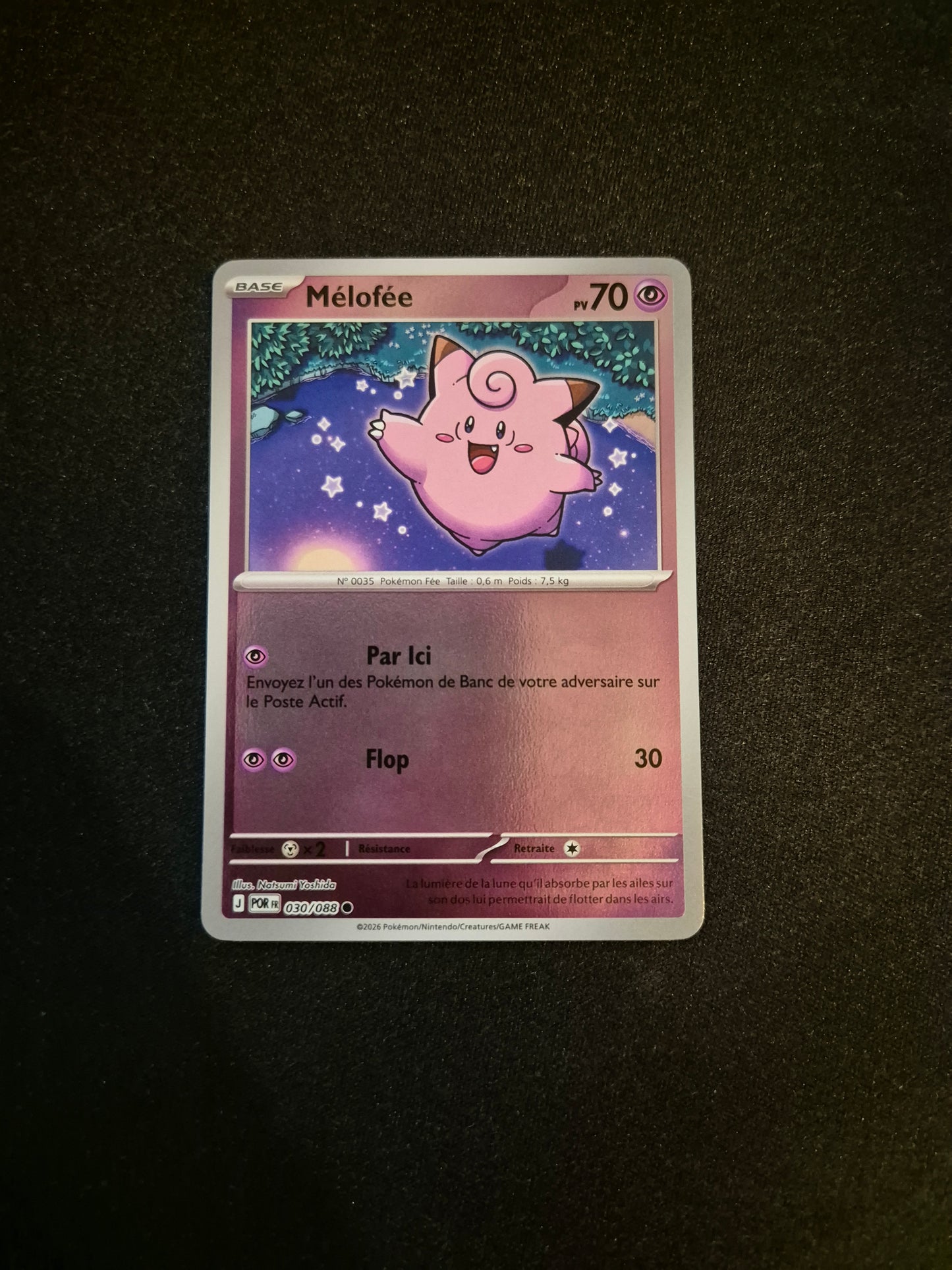 Carte Pokémon Mélofée Reverse 030/088 ME03 Equilibre Parfait