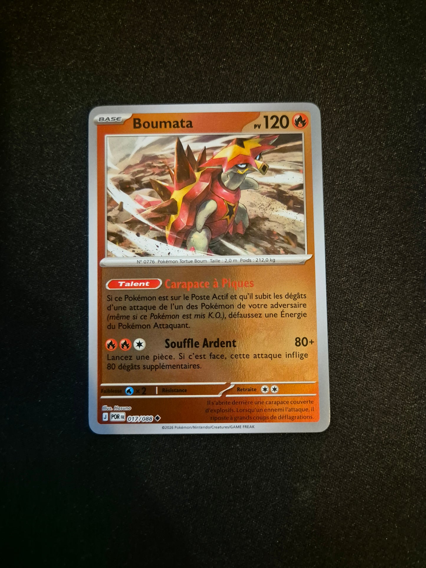 Carte Pokémon Boumata Reverse 017/088 ME03 Equilibre Parfait