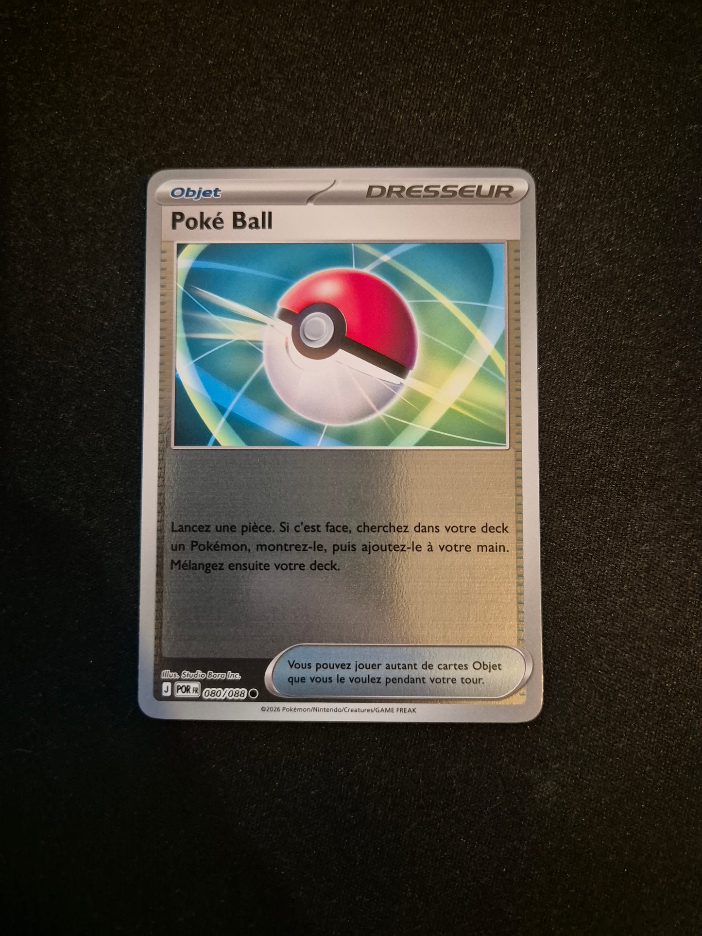 Carte Pokémon Poké Ball Reverse 080/088 ME03 Equilibre Parfait