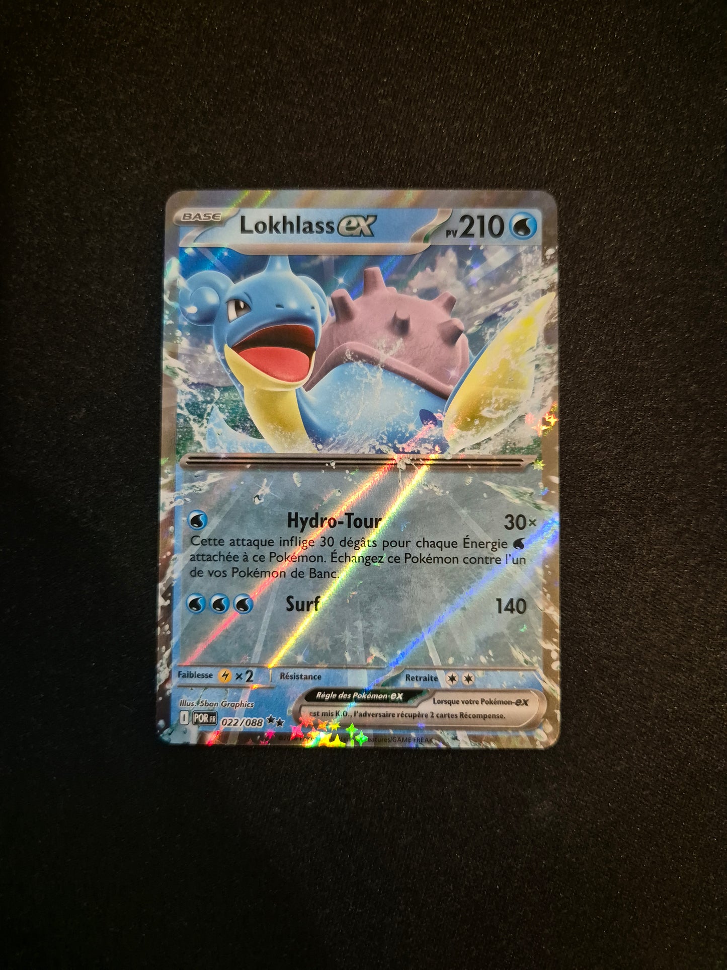 Carte Pokémon Lokhlass EX 022/088 ME03 Equilibre Parfait