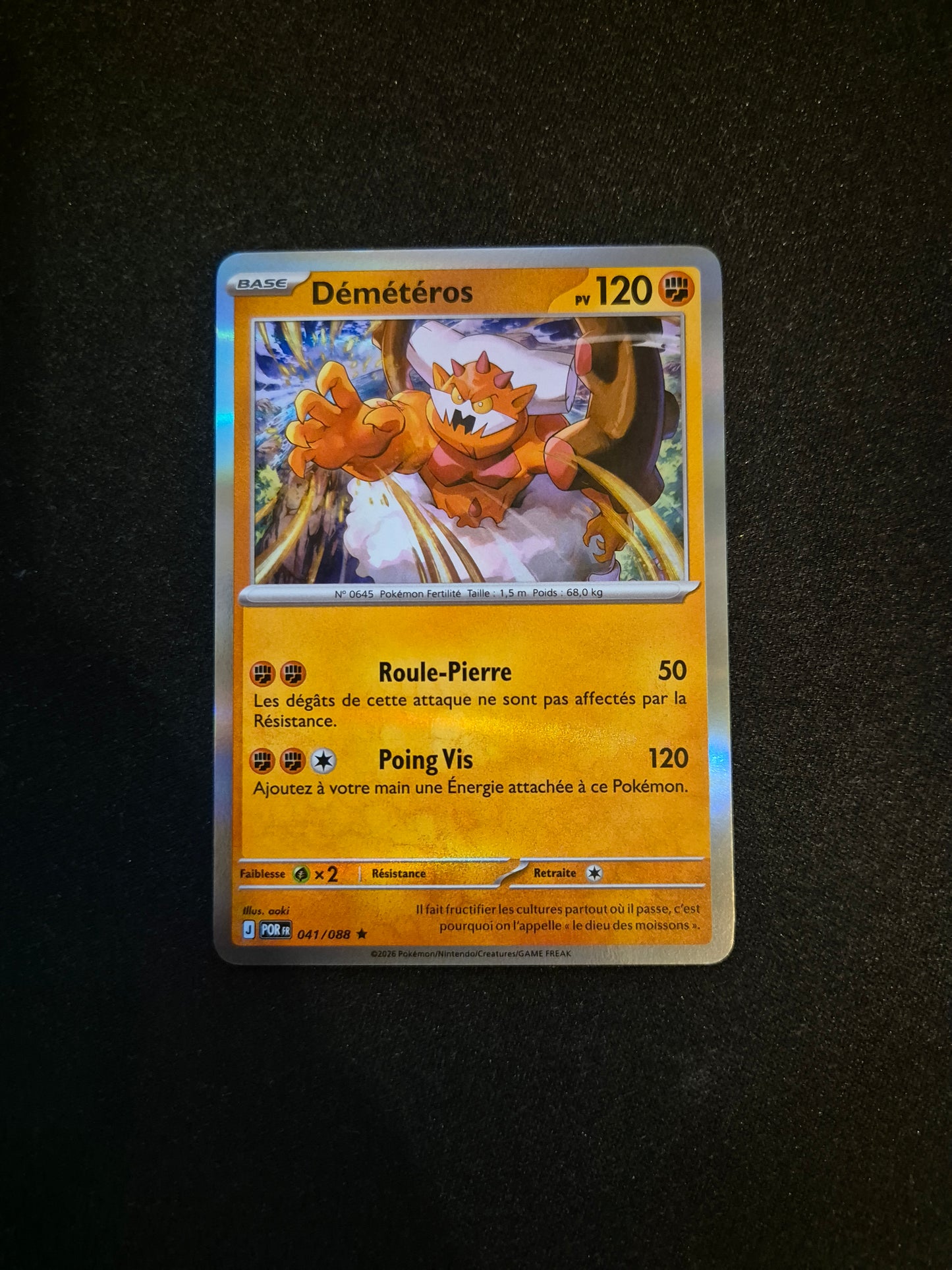 Carte Pokémon Démétéros Holo 041/088 ME03 Equilibre Parfait