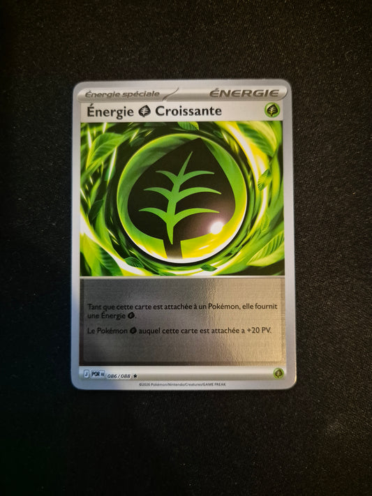 Carte Pokémon Energie Croissante Reverse 086/088 ME03 Equilibre Parfait