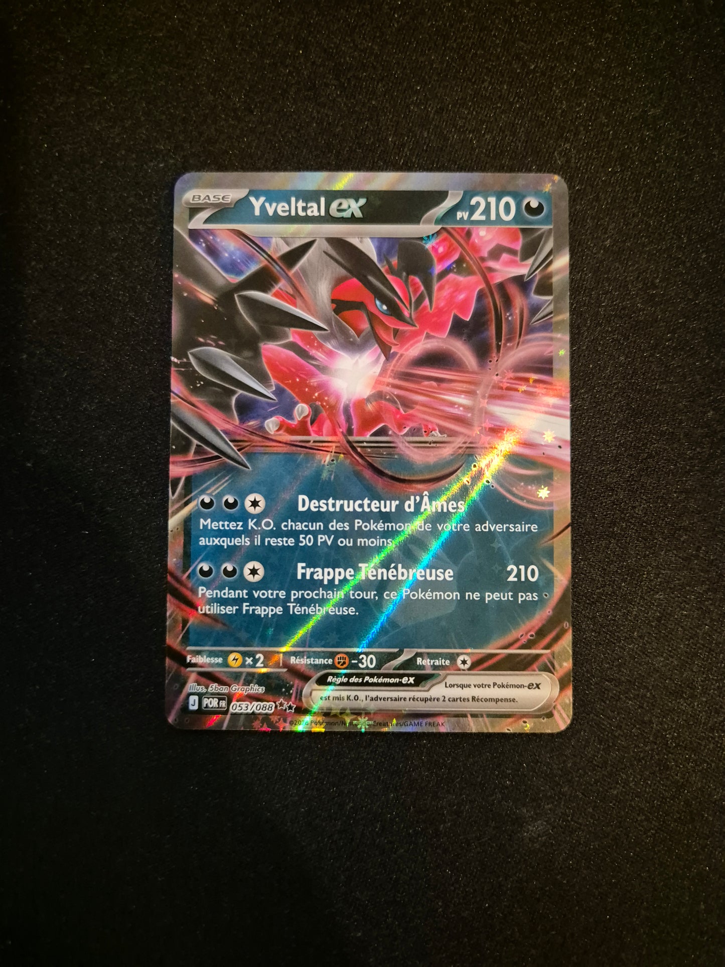 Carte Pokémon Yveltal EX 053/088 ME03 Equilibre Parfait