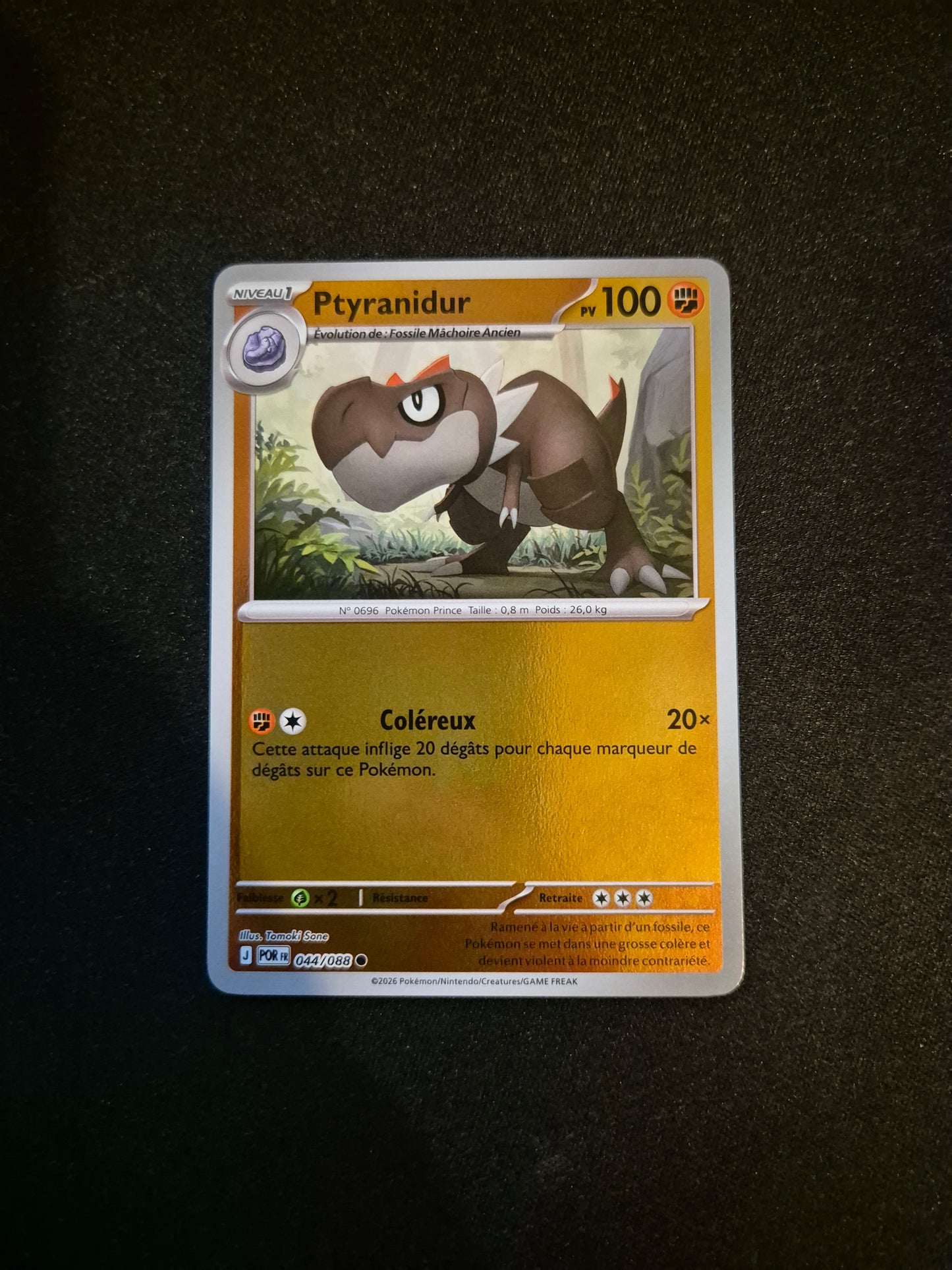 Carte Pokémon Ptyranidur Reverse 044/088 ME03 Equilibre Parfait