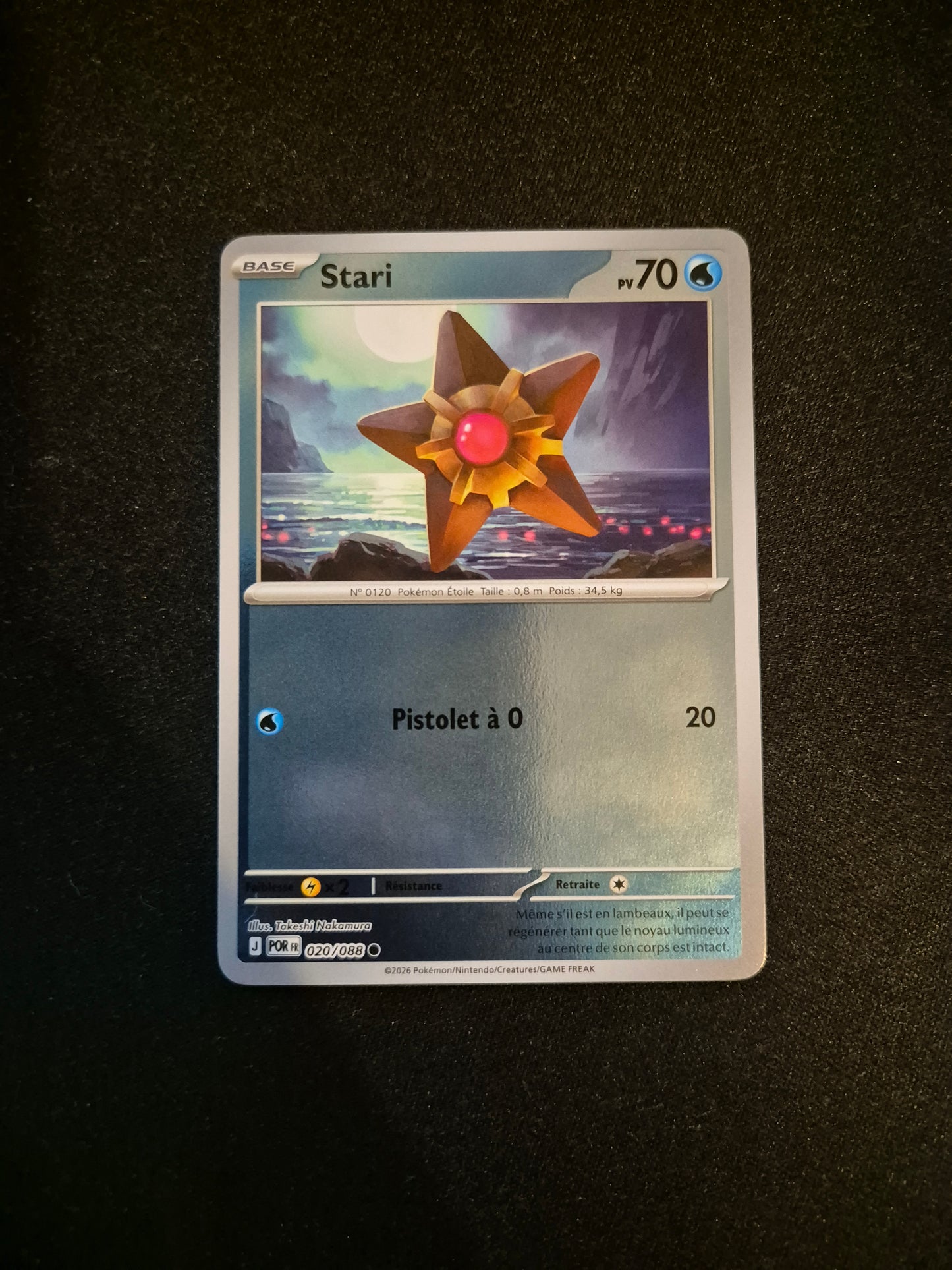 Carte Pokémon Stari Reverse 020/088 ME03 Equilibre Parfait